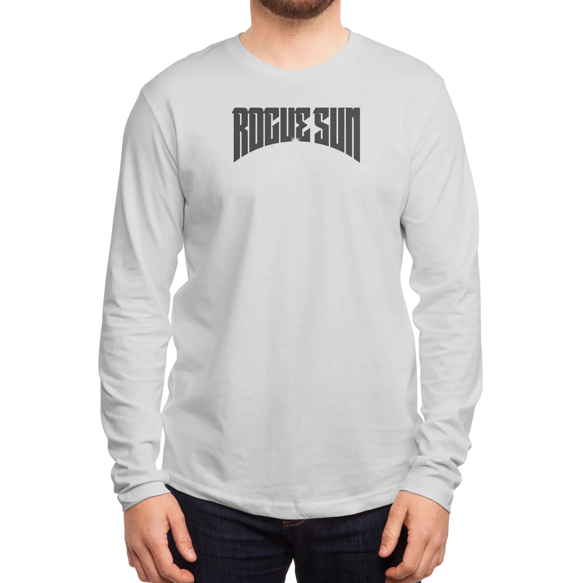 Rogue Sun Logo (Black) — Mens Longsleeve T Shirt