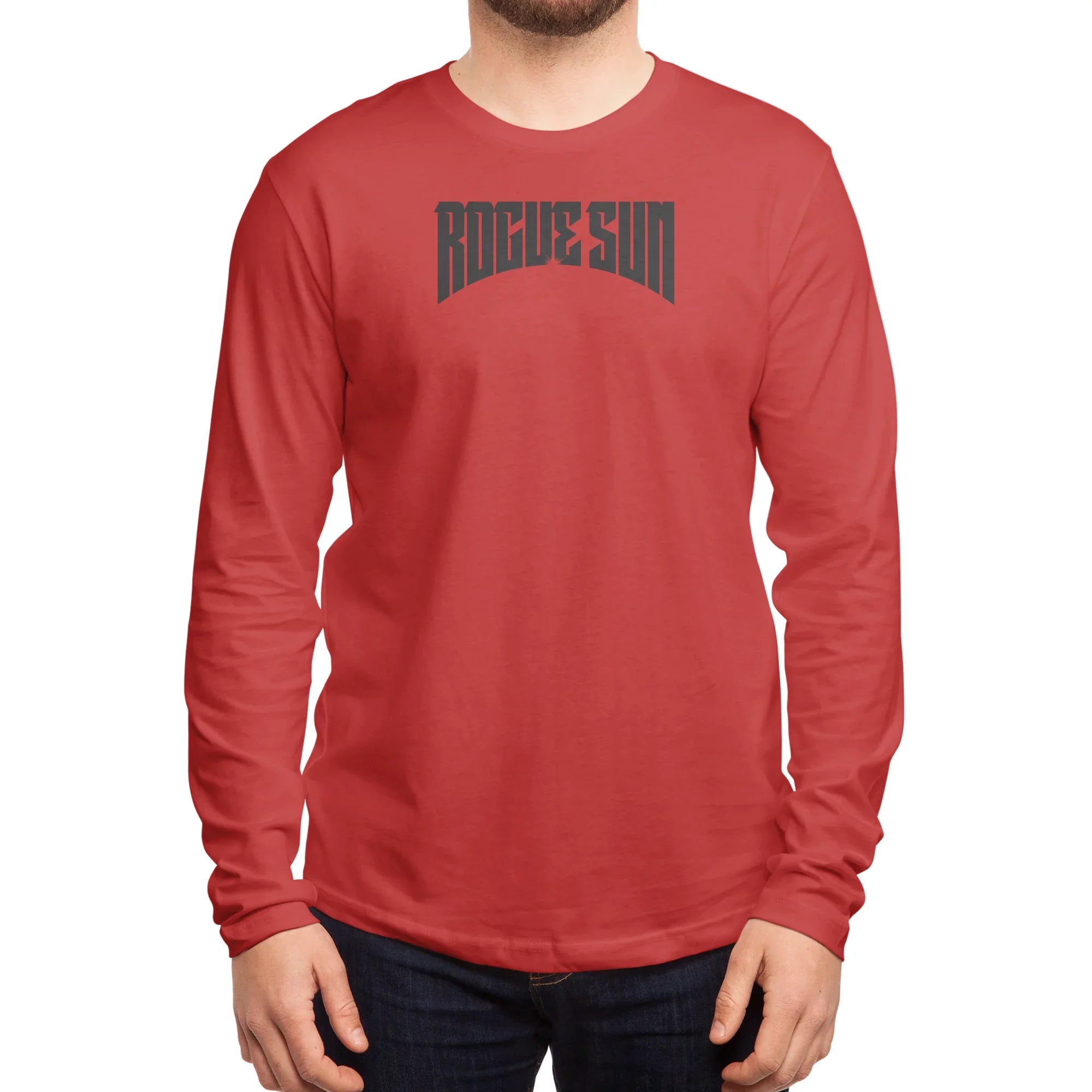 Rogue Sun Logo (Black) — Mens Longsleeve T Shirt