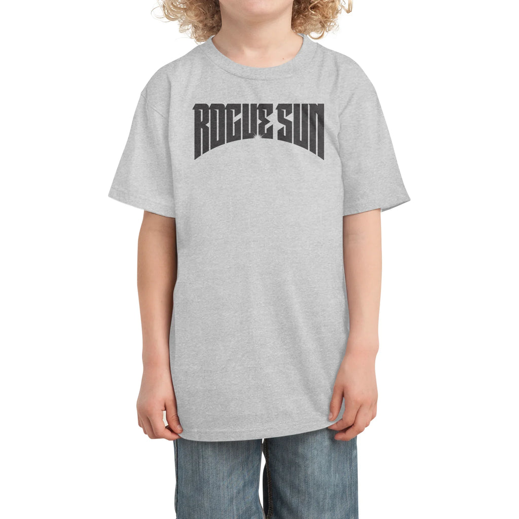 Rogue Sun Logo (Black) — Kids T Shirt