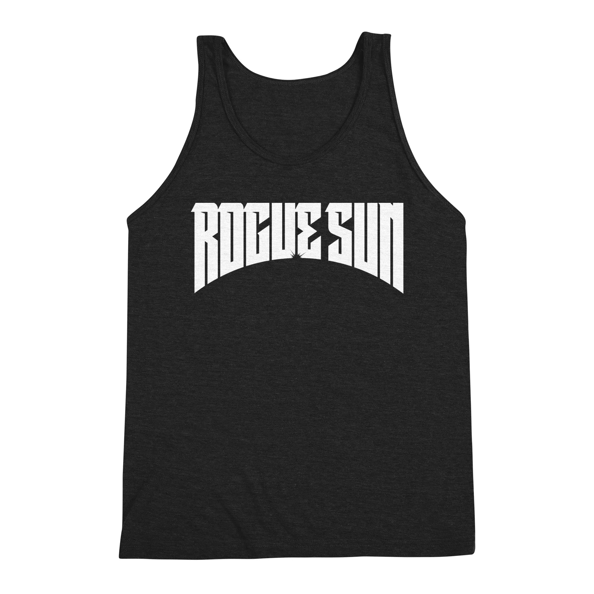 Rogue Sun Logo (White) — Mens Tank
