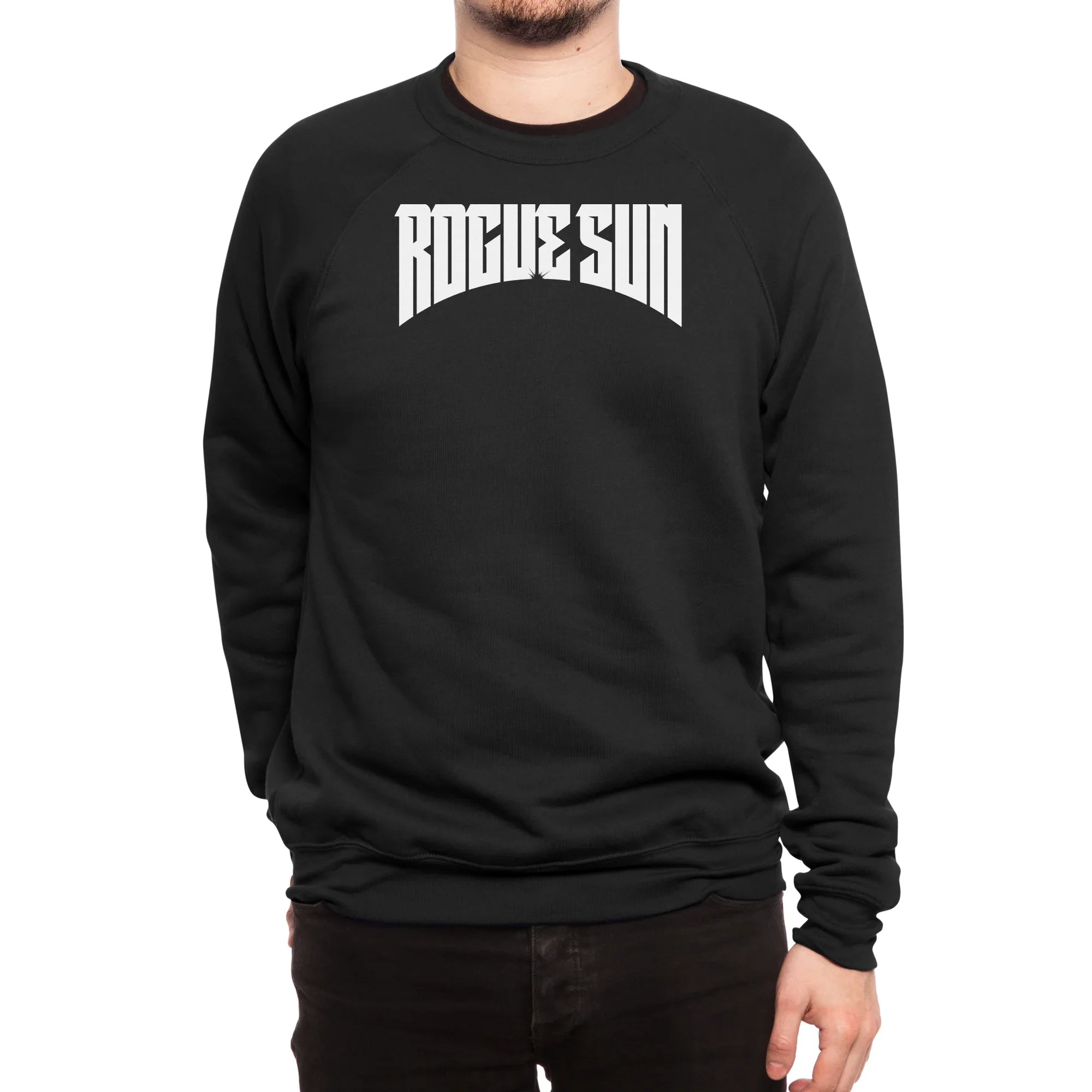 Rogue Sun Logo (White) — Mens Sweatshirt