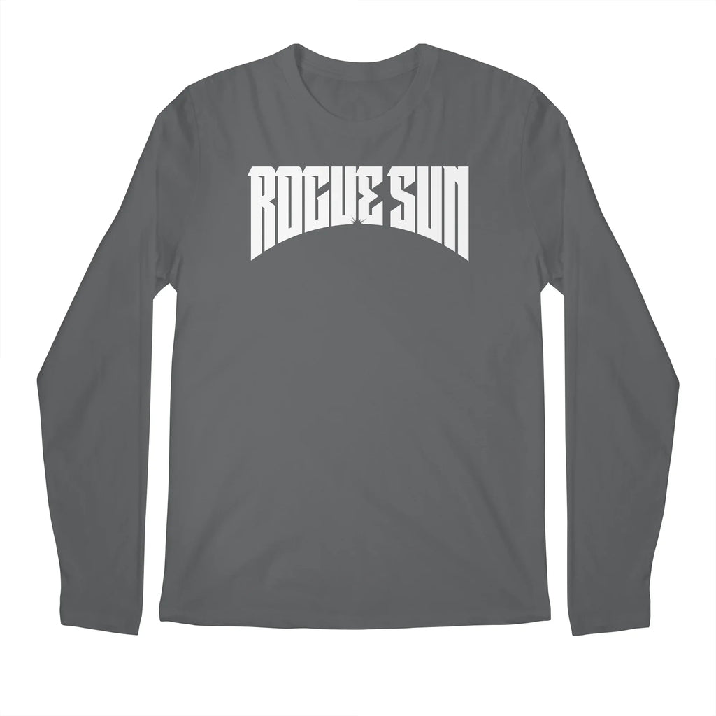 Rogue Sun Logo (White) — Mens Longsleeve T Shirt