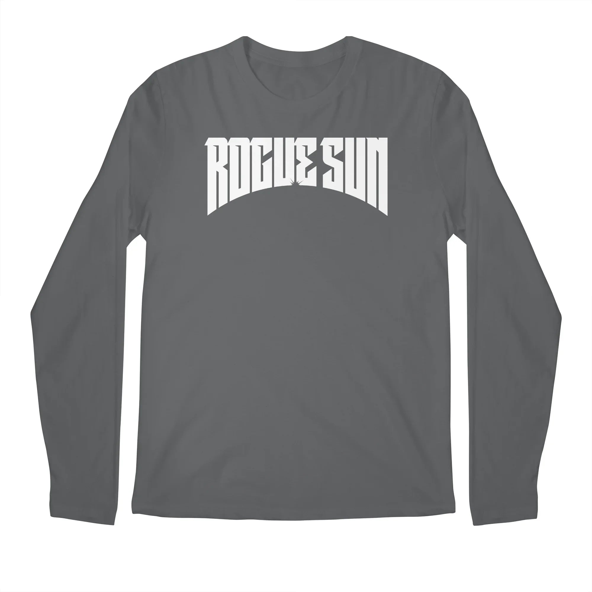 Rogue Sun Logo (White) — Mens Longsleeve T Shirt