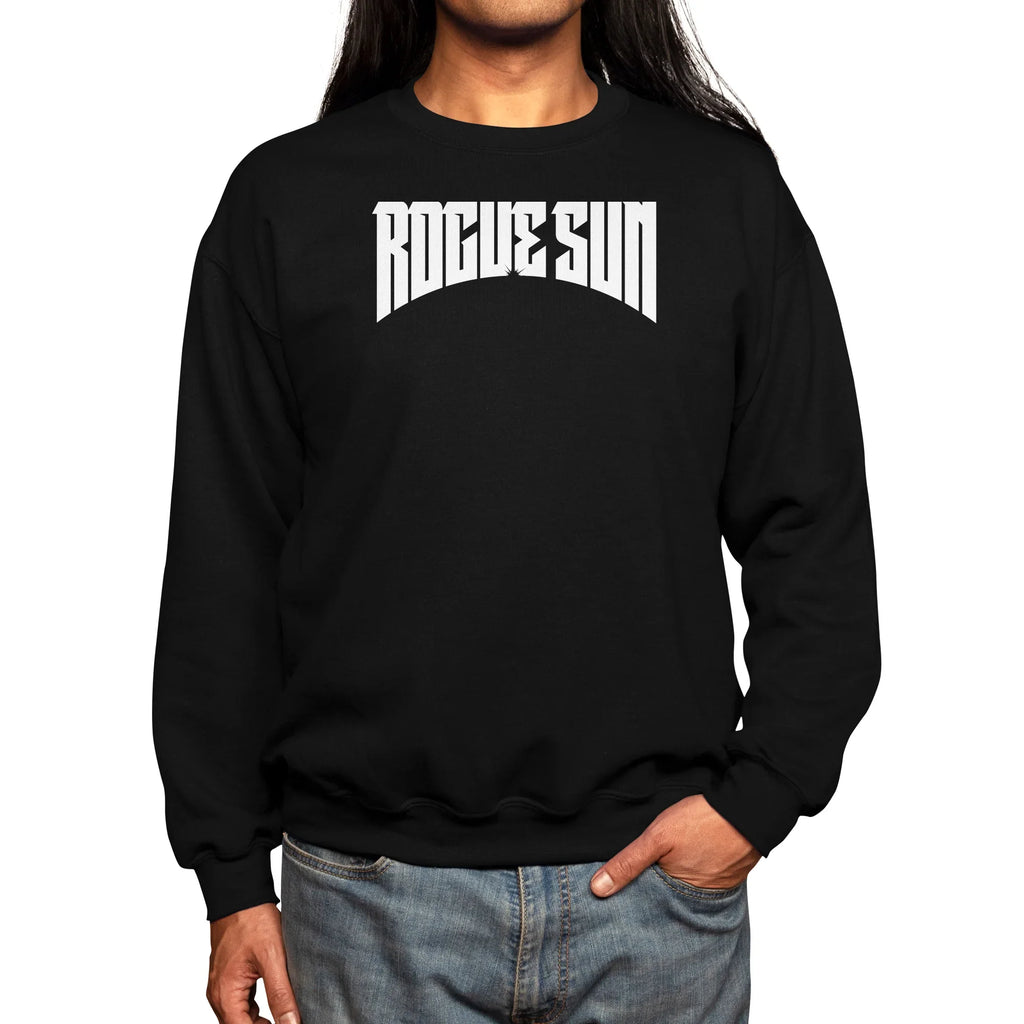 Rogue Sun Logo (White) — Mens Sweatshirt