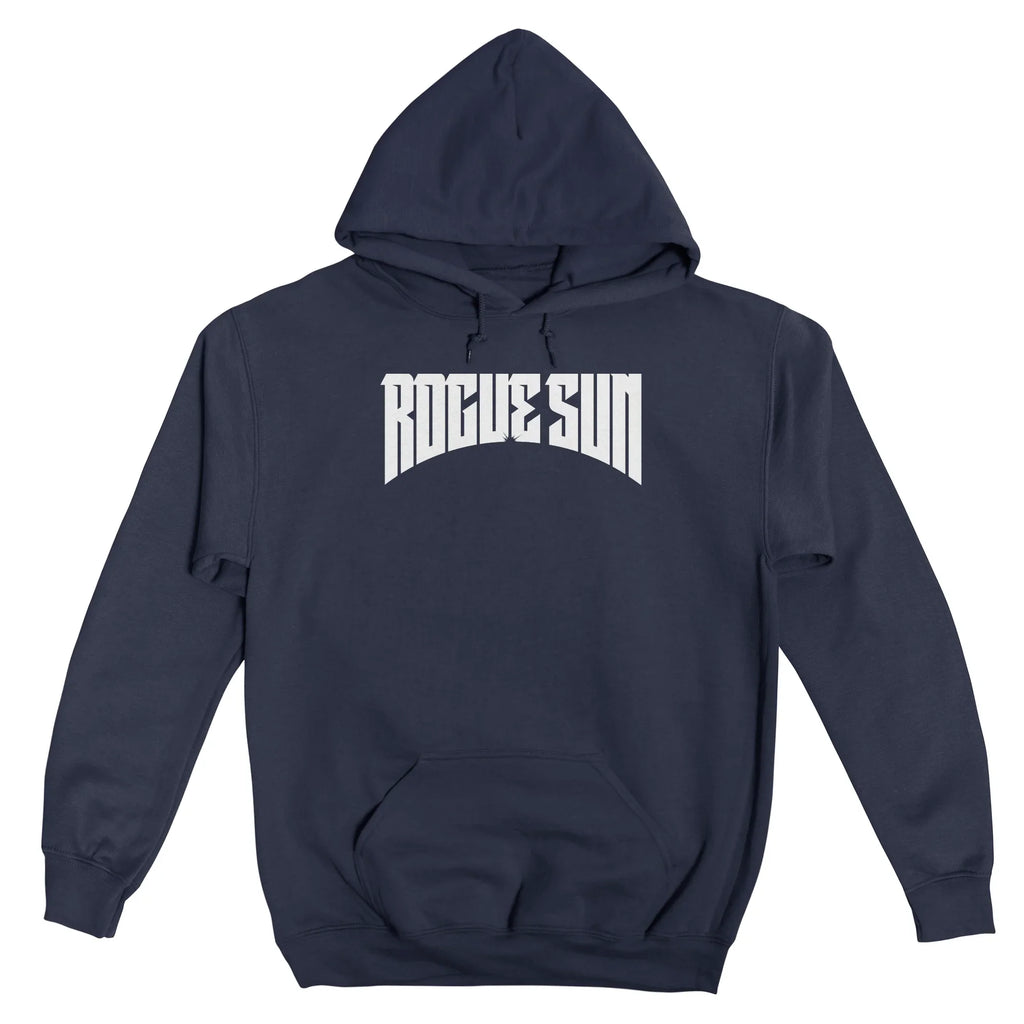 Rogue Sun Logo (White) — Mens Pullover Hoody