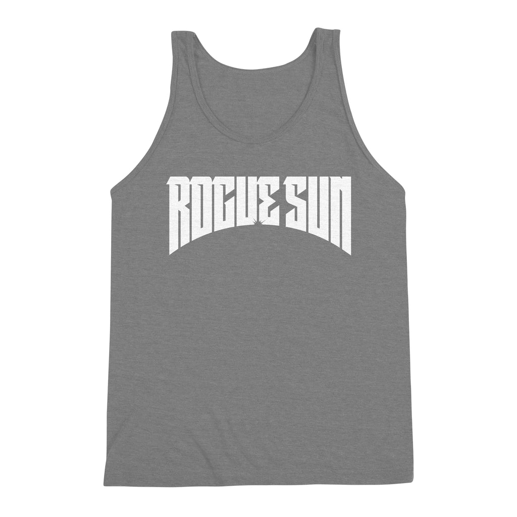Rogue Sun Logo (White) — Mens Tank