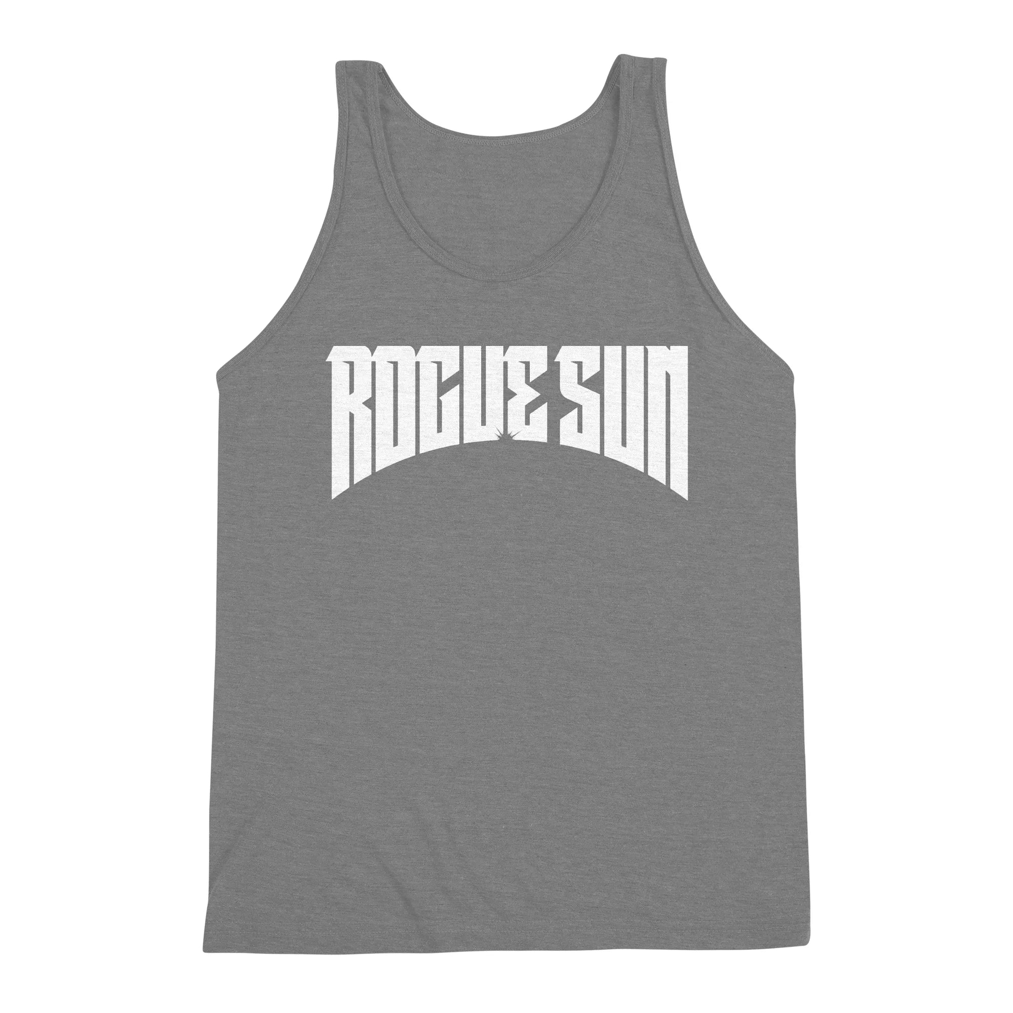 Rogue Sun Logo (White) — Mens Tank