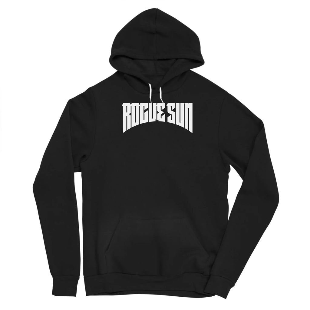Rogue Sun Logo (White) — Mens Pullover Hoody