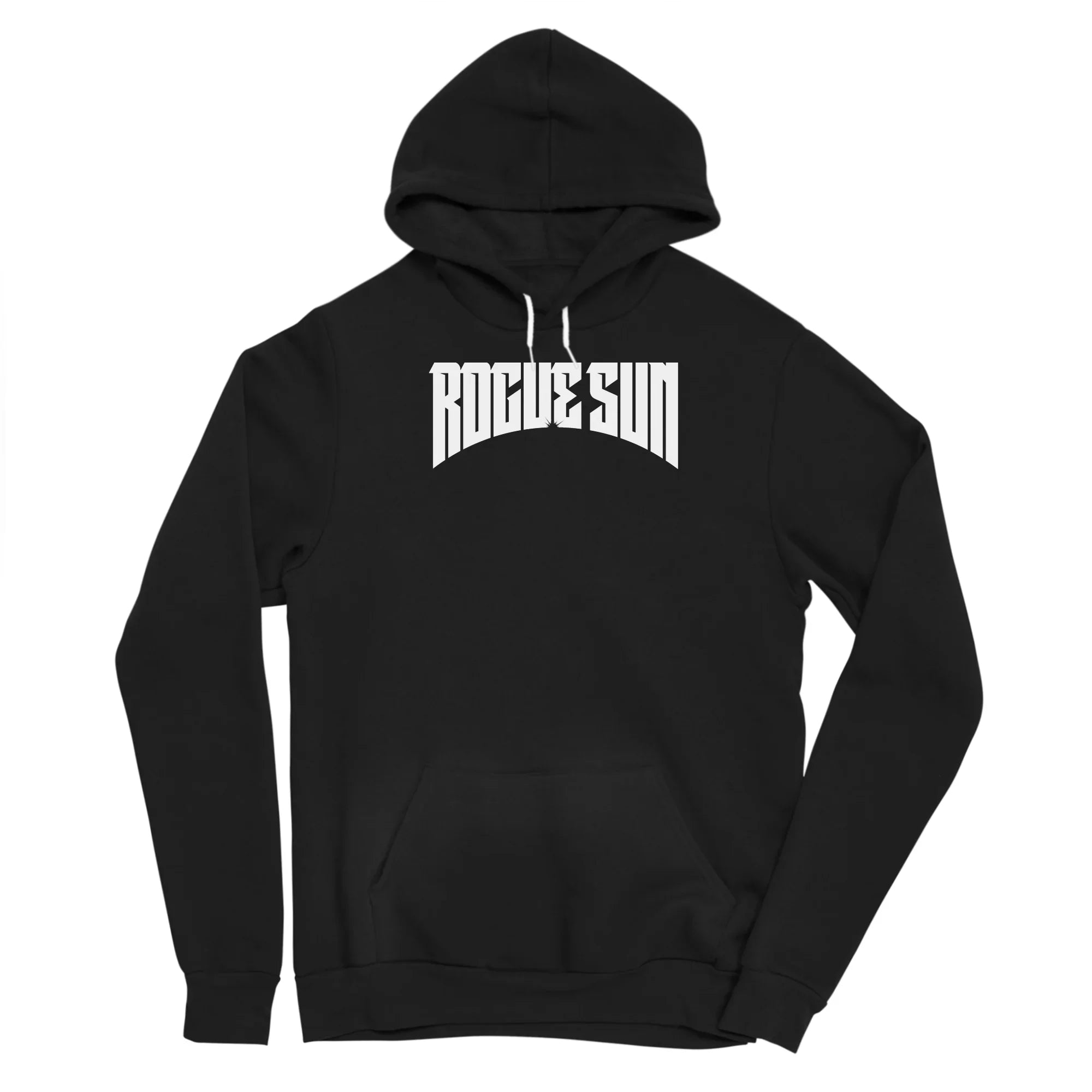 Rogue Sun Logo (White) — Mens Pullover Hoody