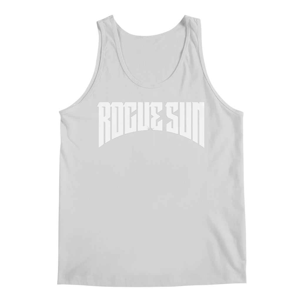 Rogue Sun Logo (White) — Mens Tank