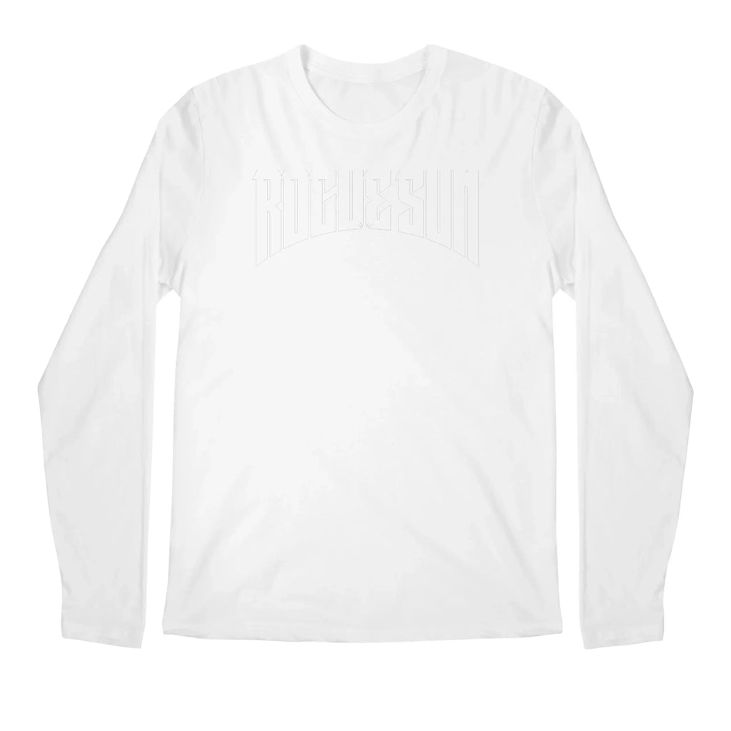 Rogue Sun Logo (White) — Mens Longsleeve T Shirt