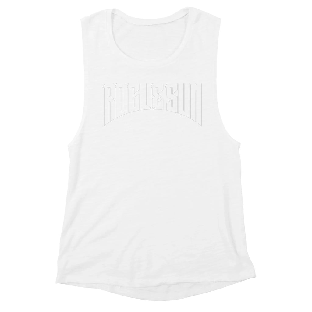 Rogue Sun Logo (White) — Womens Tank