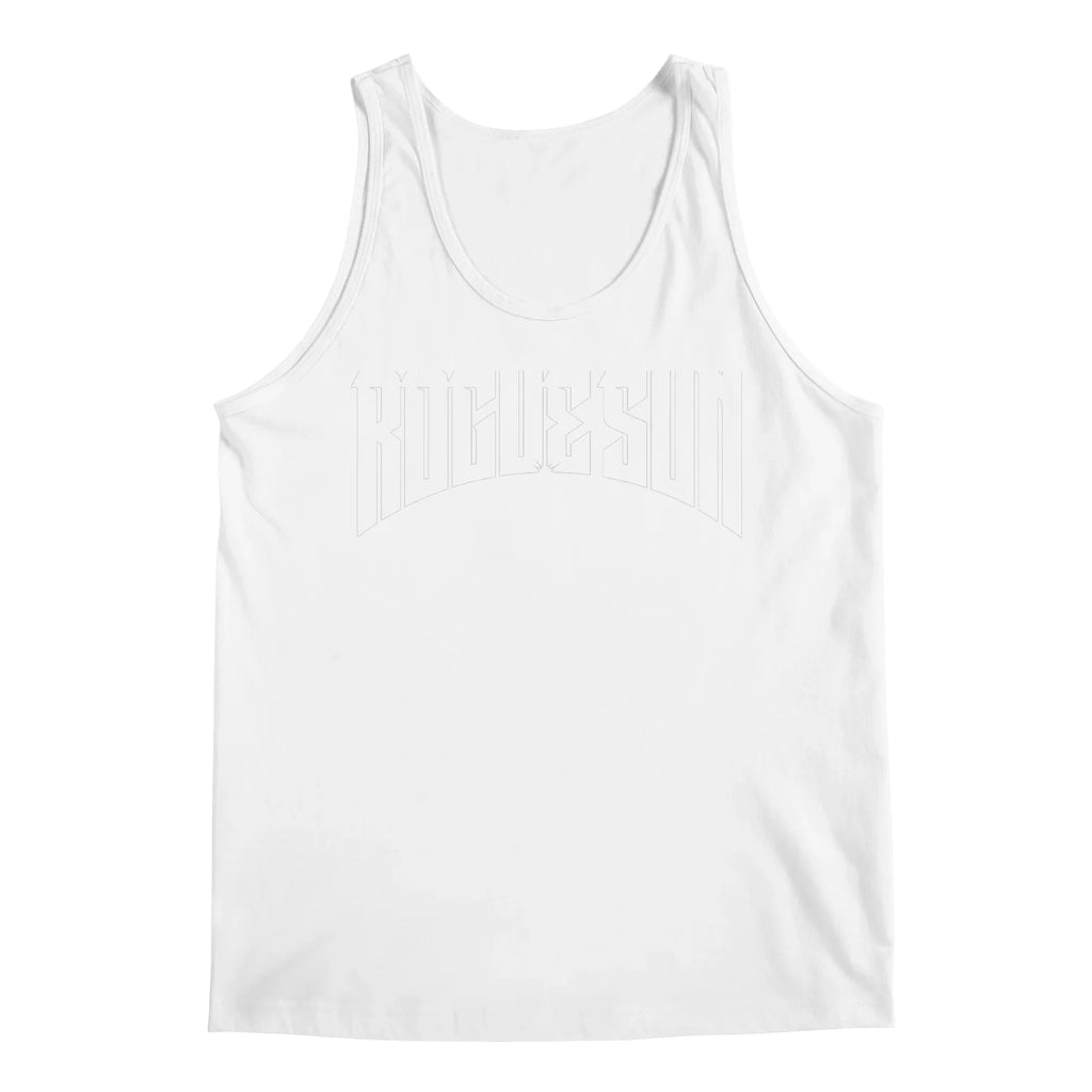 Rogue Sun Logo (White) — Mens Tank