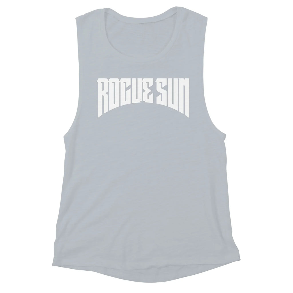Rogue Sun Logo (White) — Womens Tank