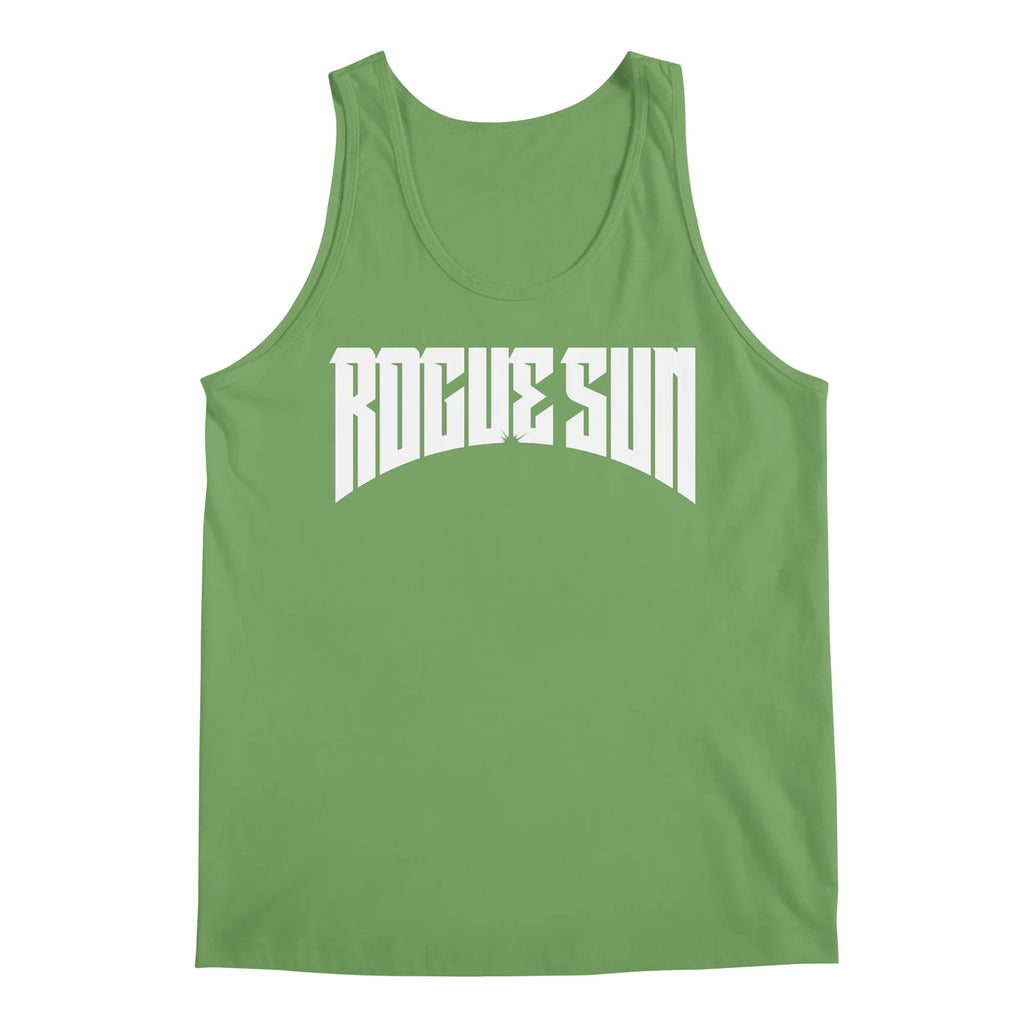 Rogue Sun Logo (White) — Mens Tank