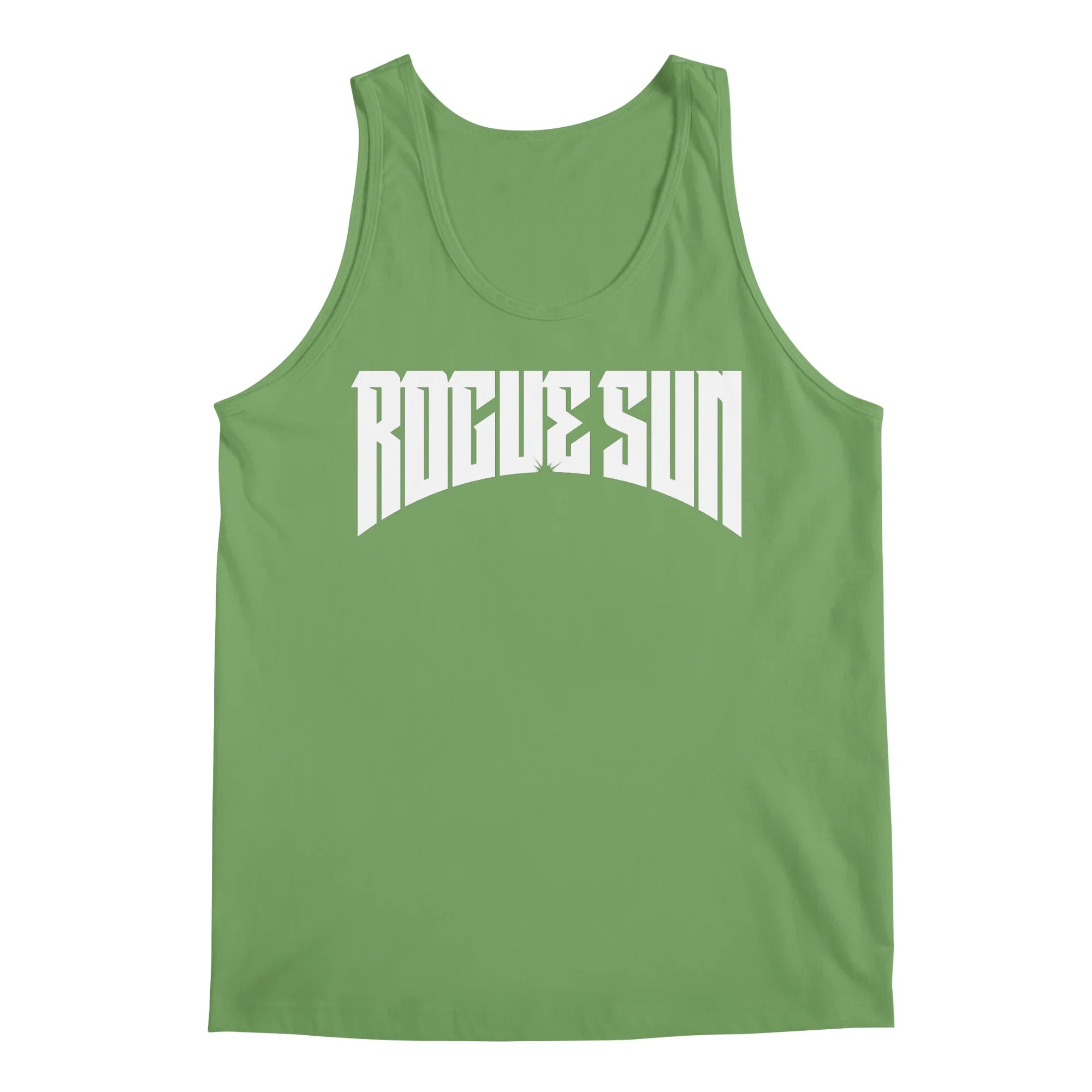 Rogue Sun Logo (White) — Mens Tank