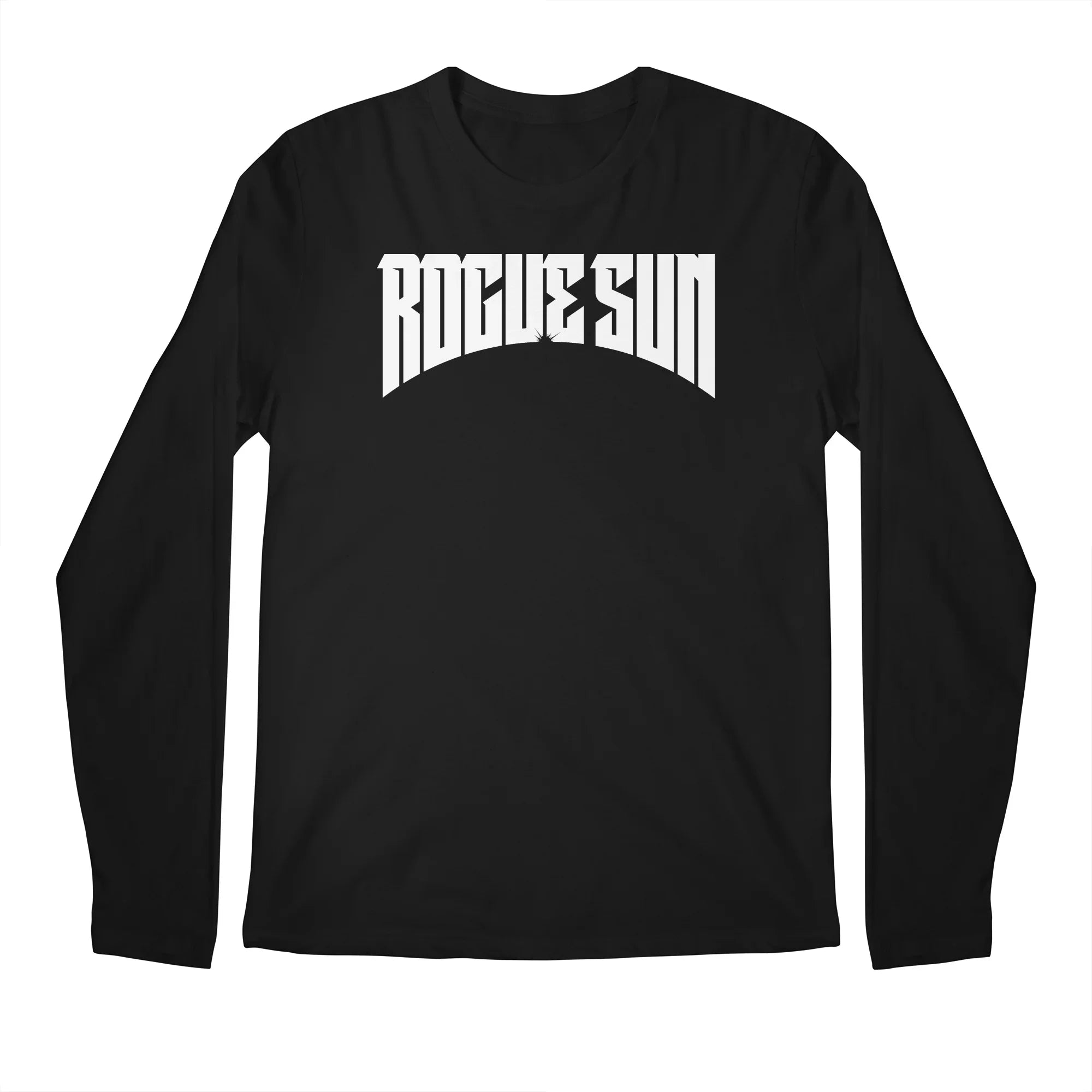 Rogue Sun Logo (White) — Mens Longsleeve T Shirt