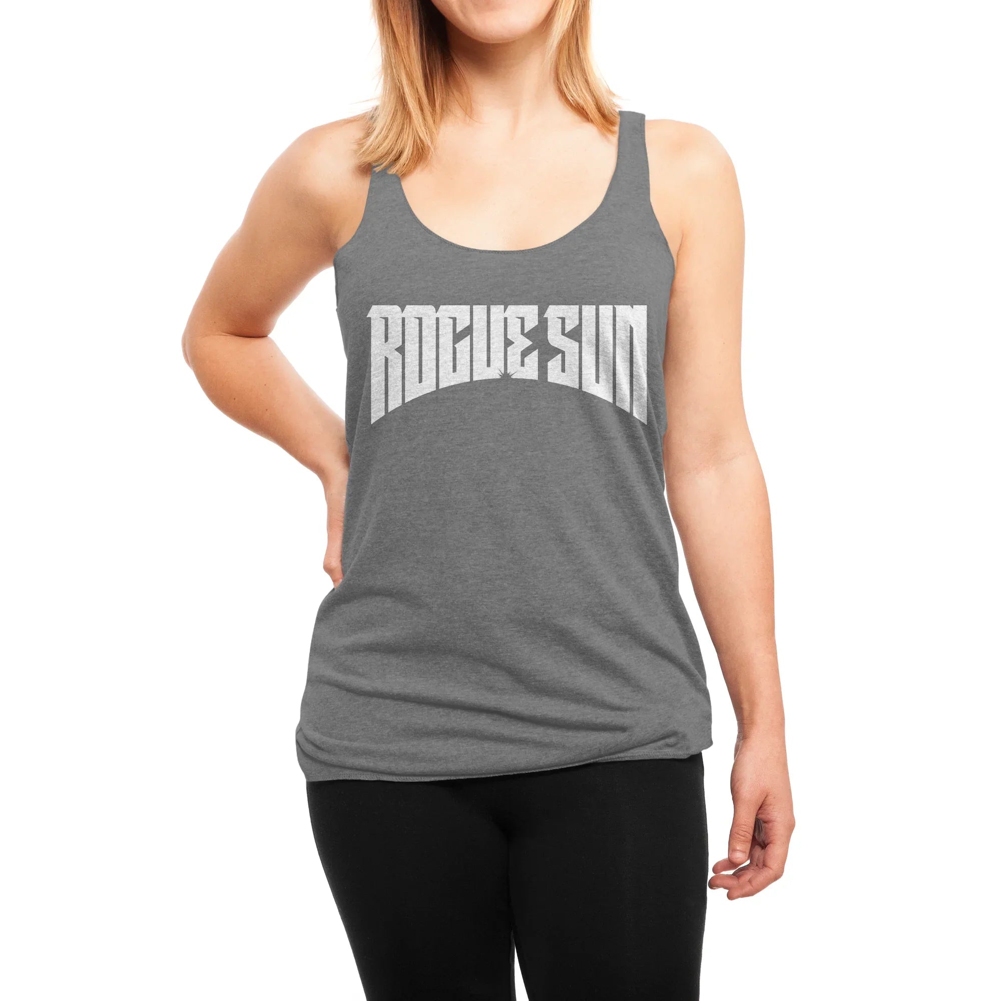 Rogue Sun Logo (White) — Womens Tank