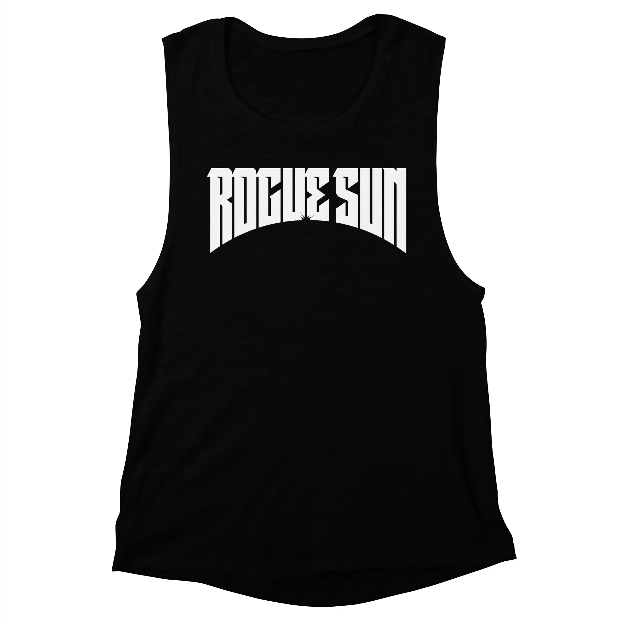 Rogue Sun Logo (White) — Womens Tank
