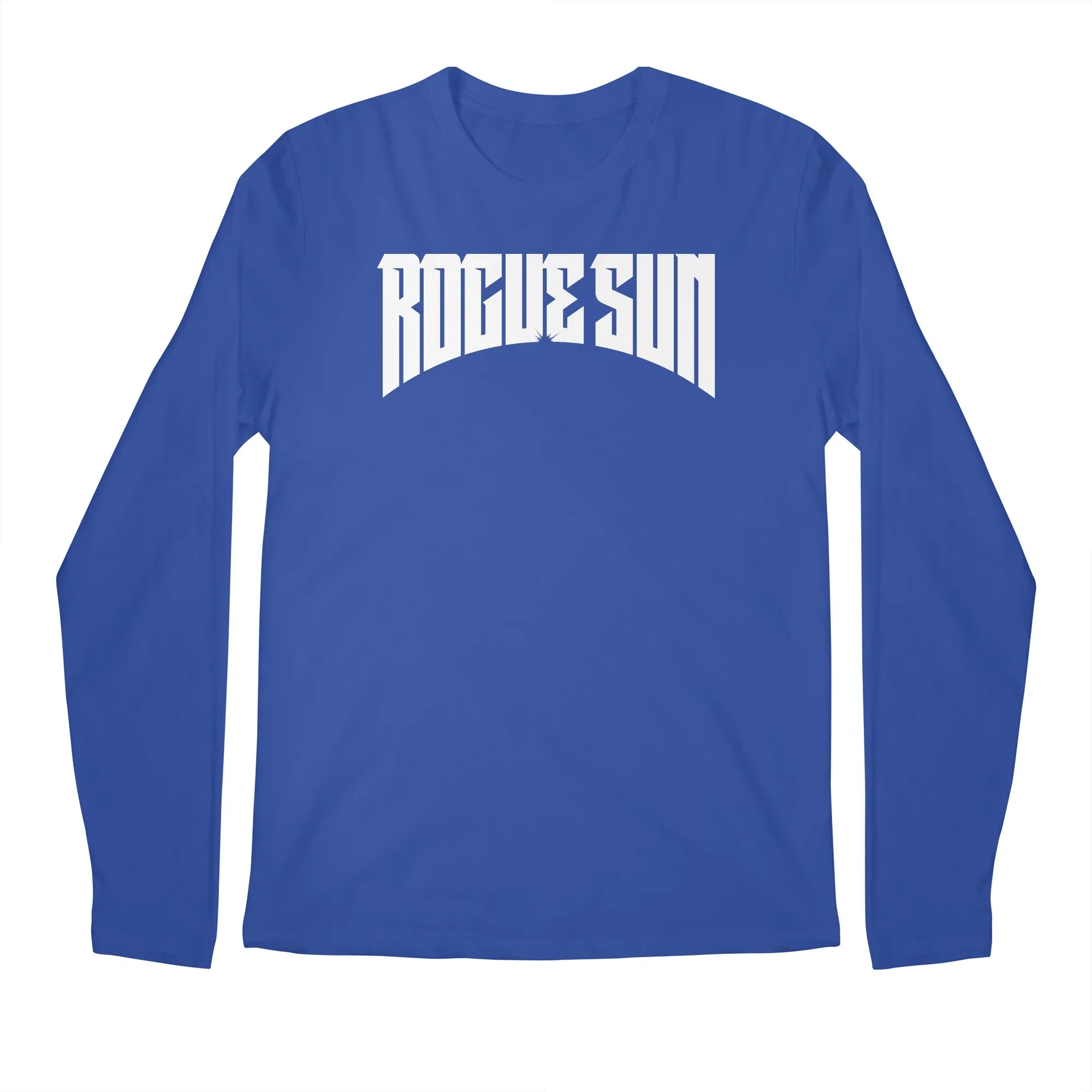 Rogue Sun Logo (White) — Mens Longsleeve T Shirt