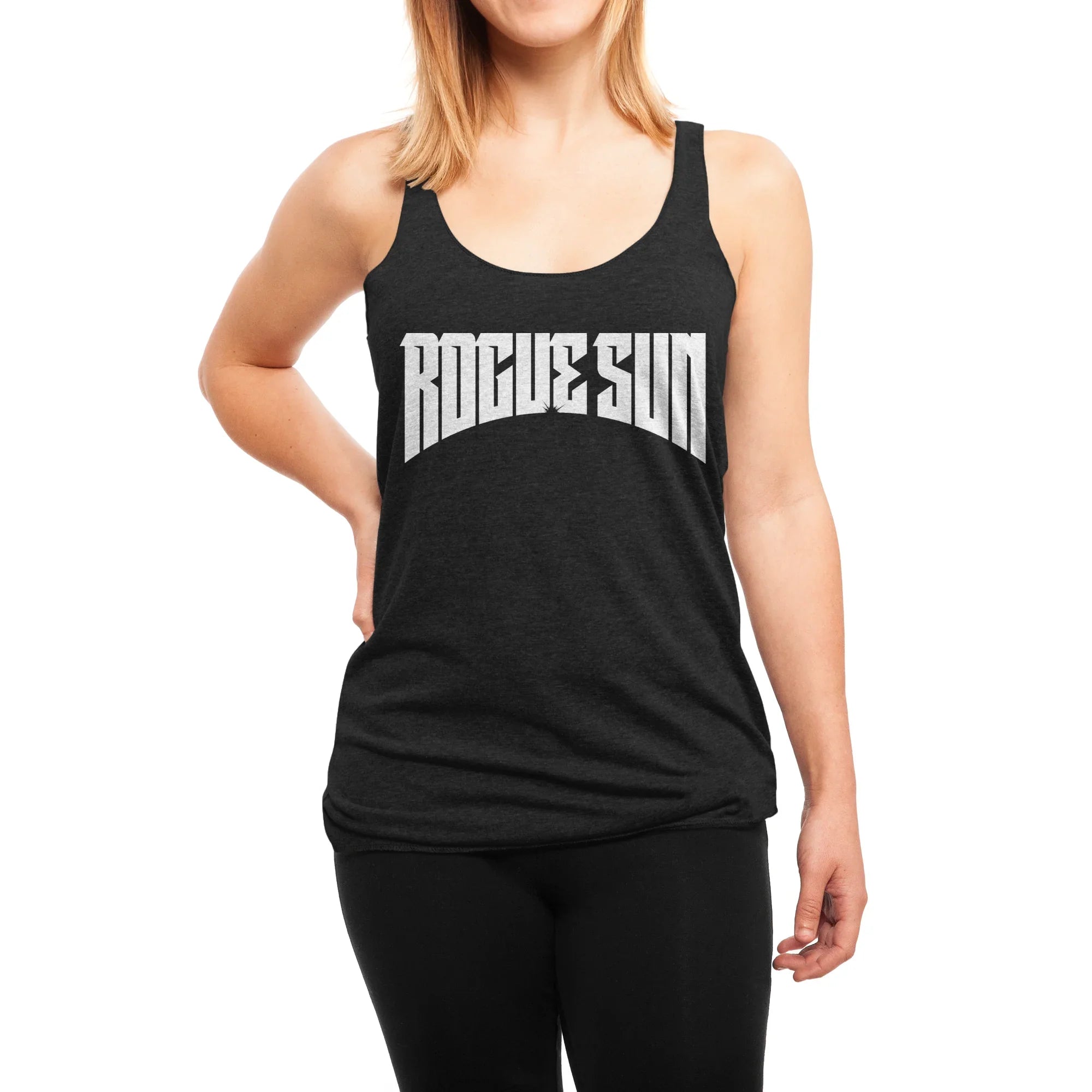 Rogue Sun Logo (White) — Womens Tank