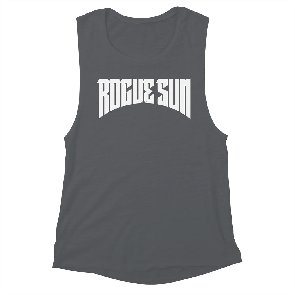 Rogue Sun Logo (White) — Womens Tank