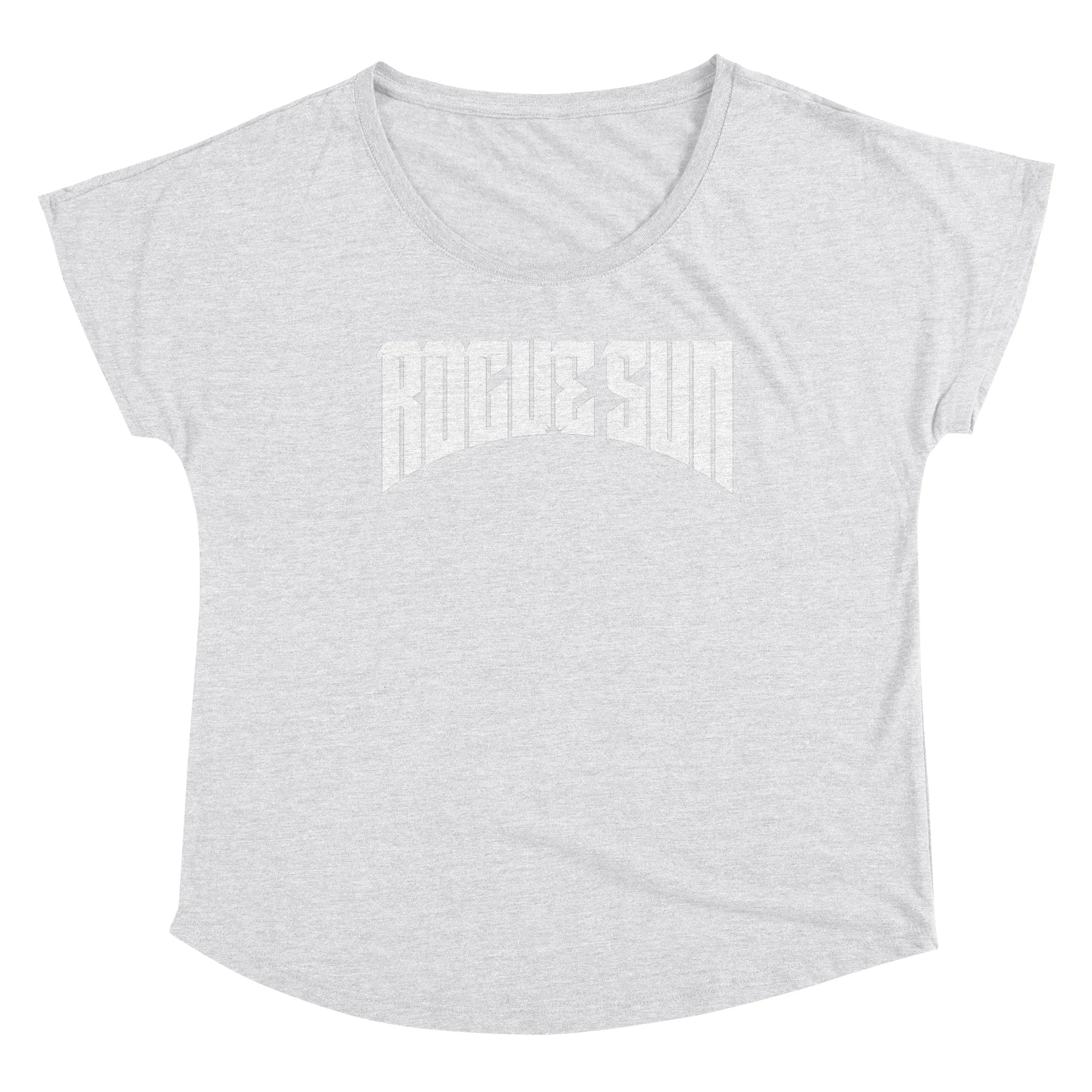 Rogue Sun Logo (White) — Womens Scoop Neck