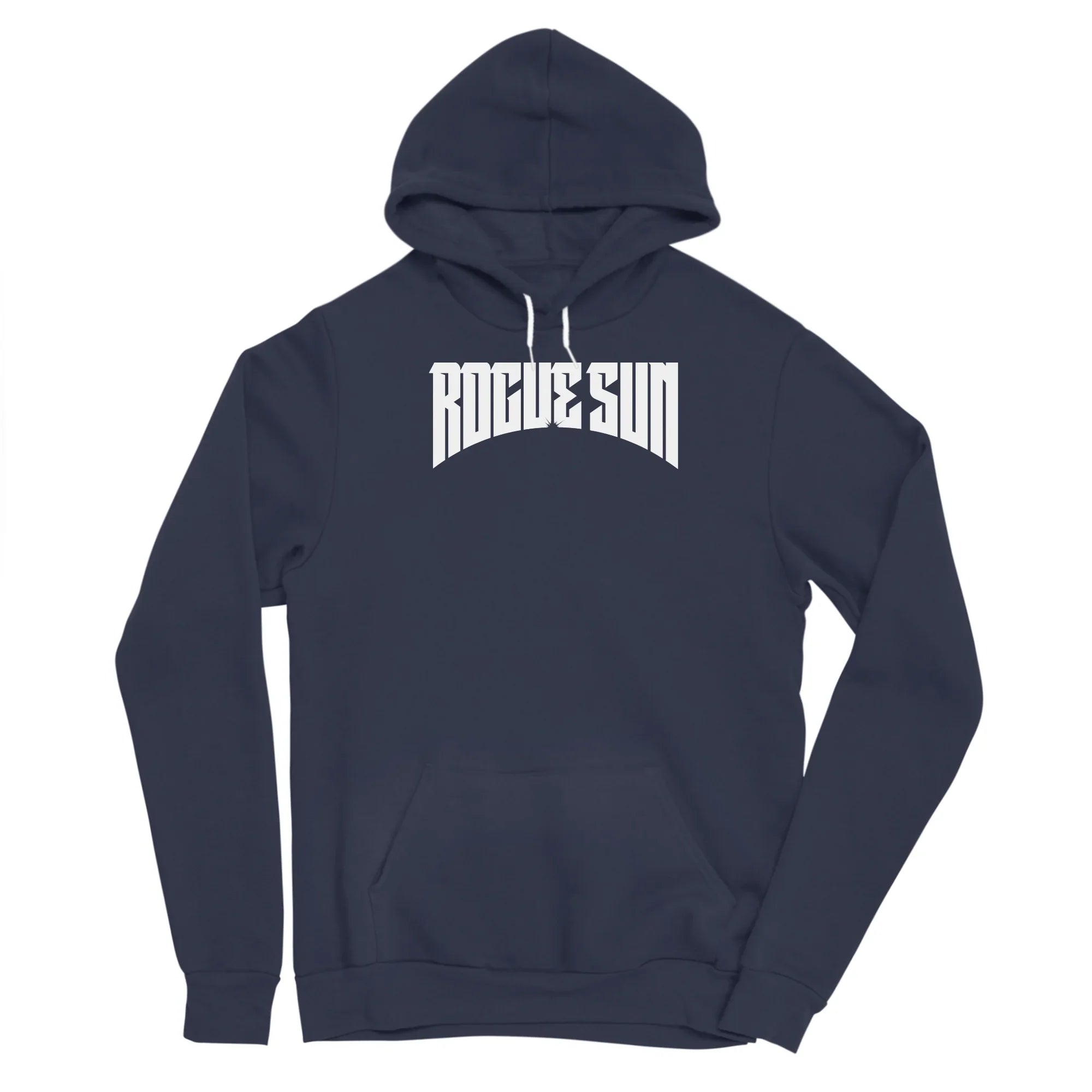 Rogue Sun Logo (White) — Mens Pullover Hoody