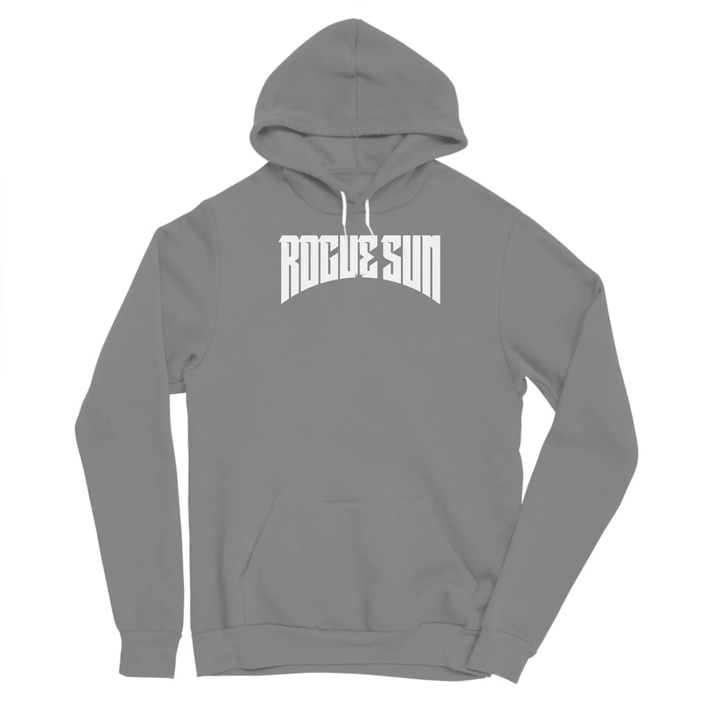 Rogue Sun Logo (White) — Mens Pullover Hoody
