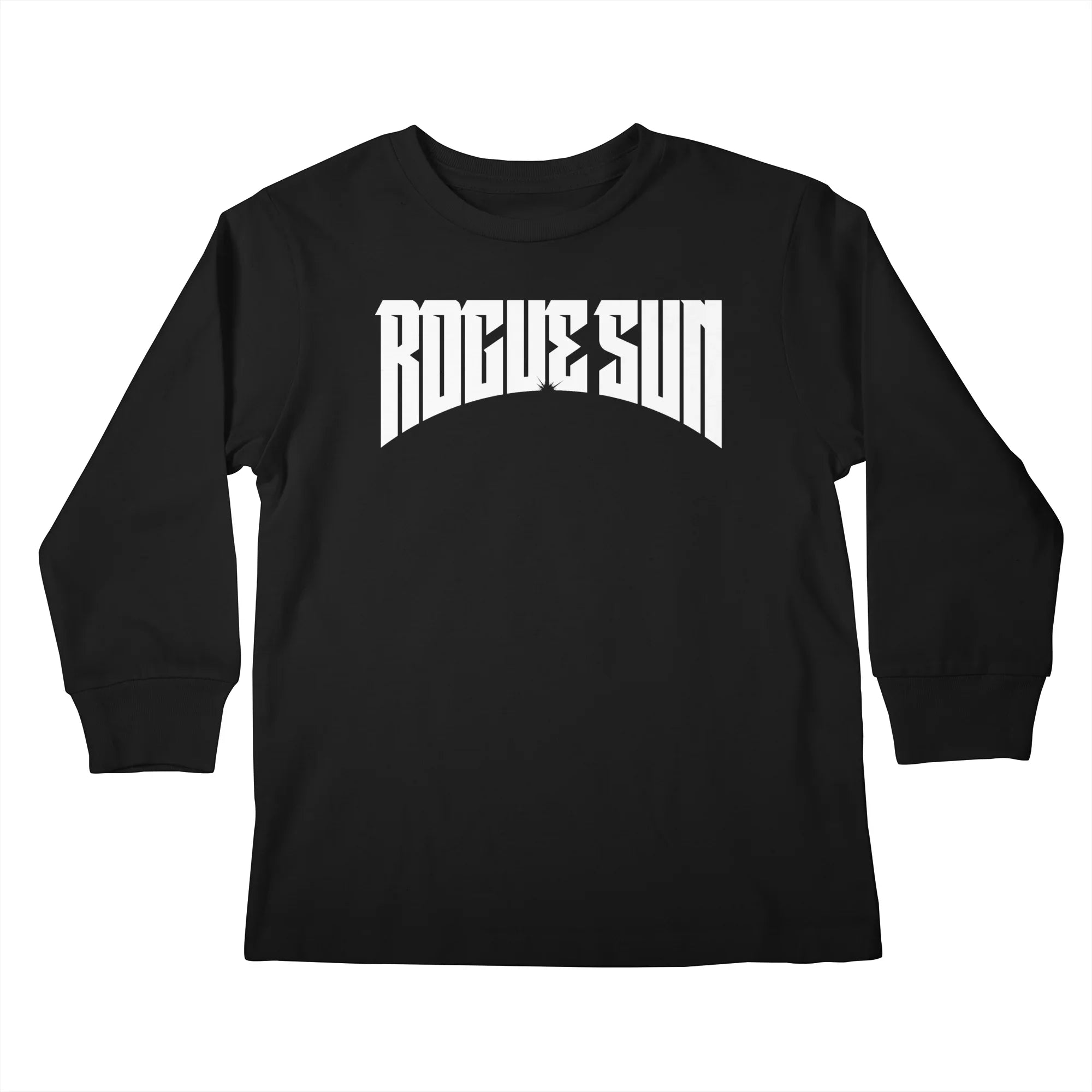 Rogue Sun Logo (White) — Kids Longsleeve T Shirt
