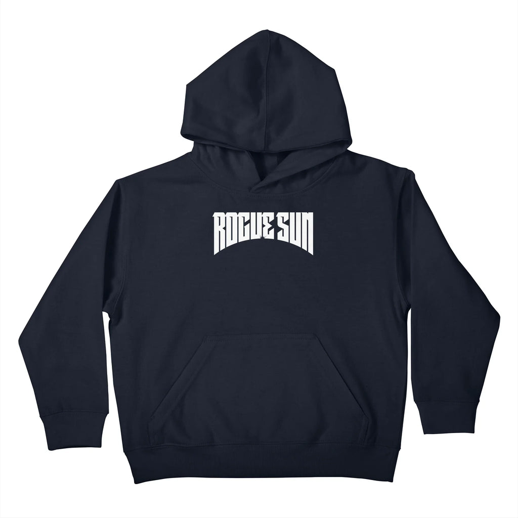 Rogue Sun Logo (White) — Kids Pullover Hoody