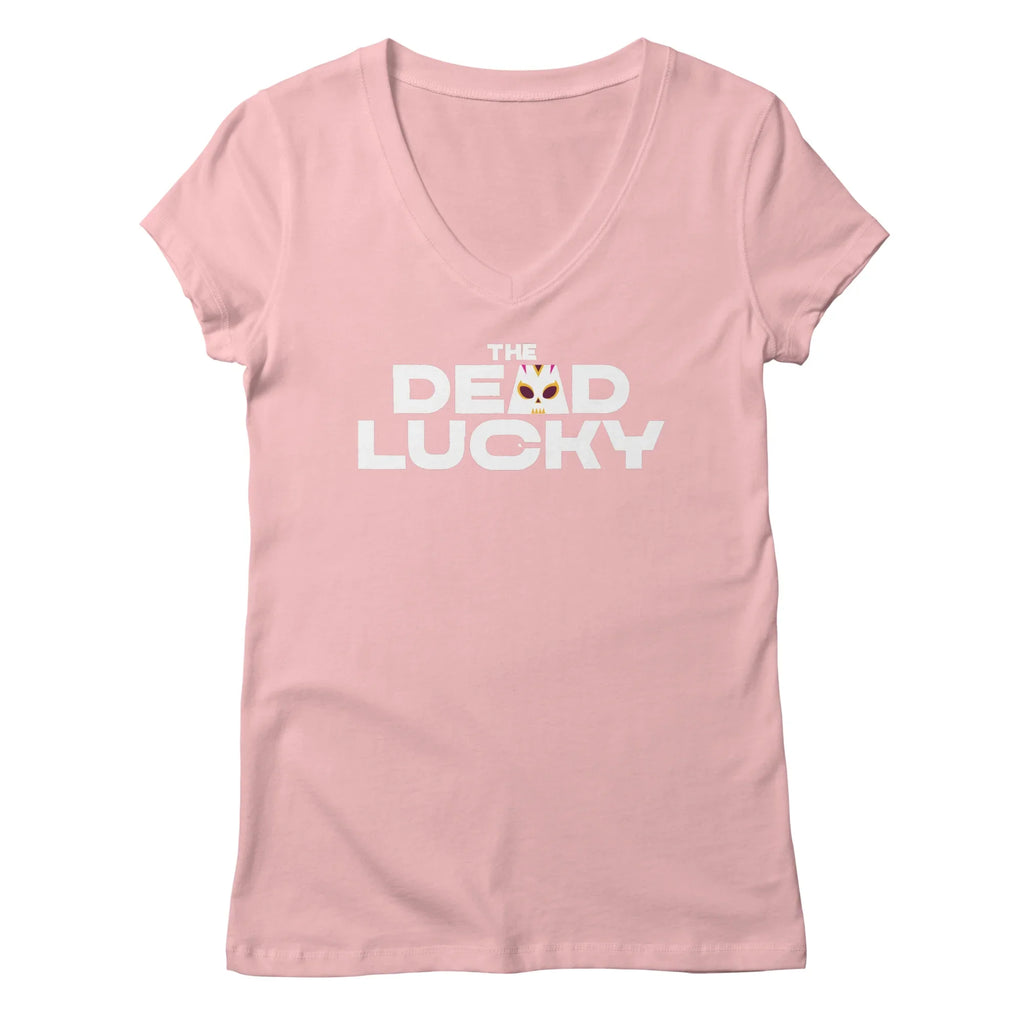 The Dead Lucky Logo — Womens V Neck