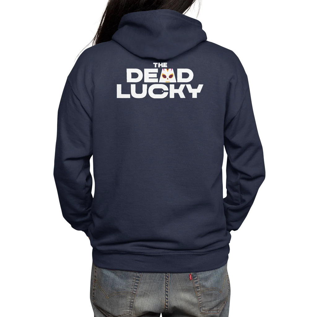 The Dead Lucky Logo — Mens Zip Up Hoody