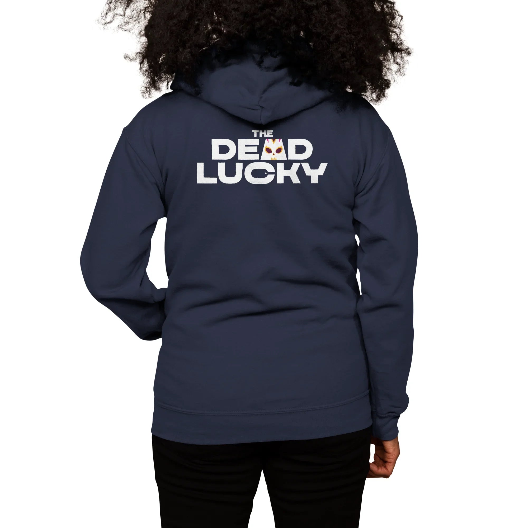 The Dead Lucky Logo — Womens Zip Up Hoody