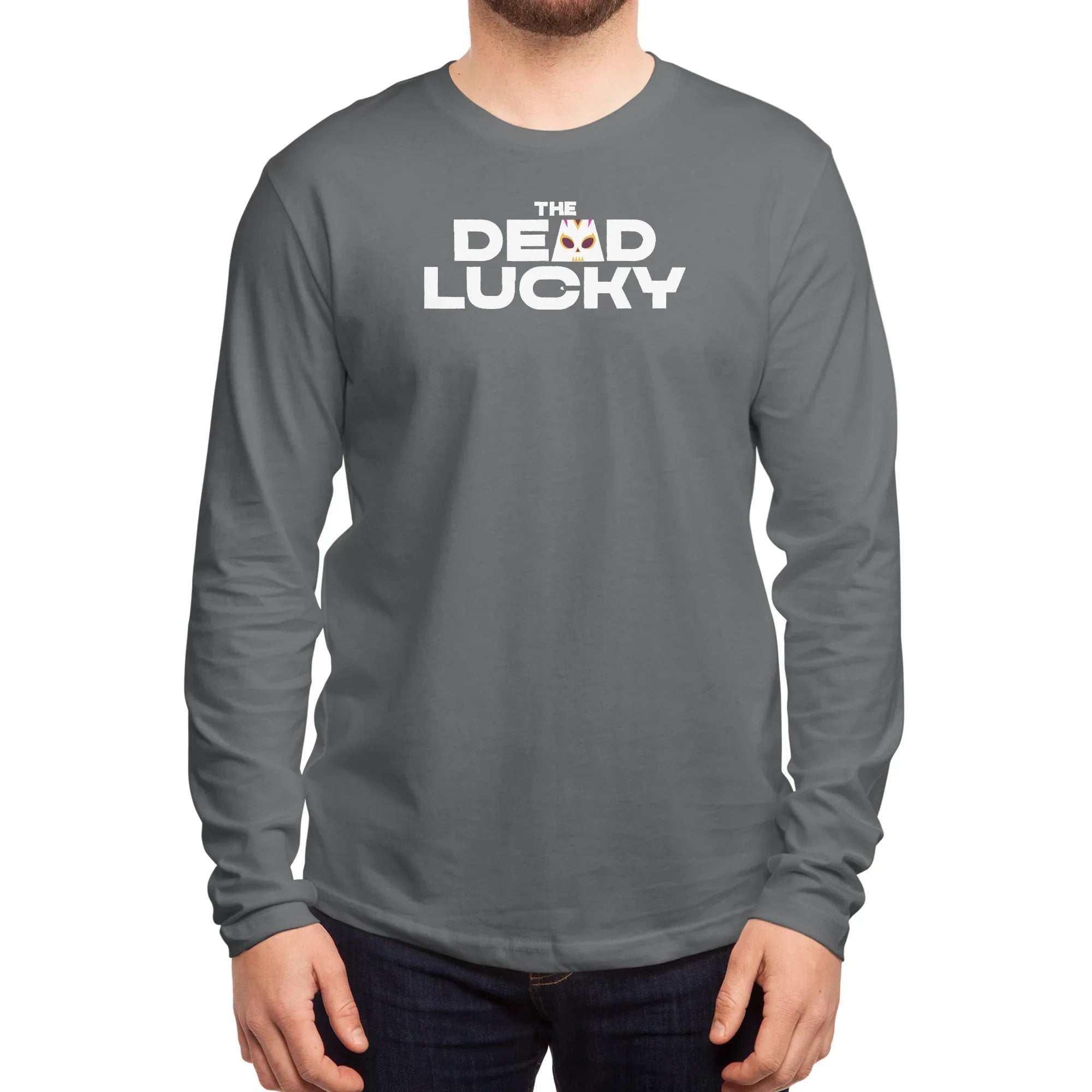 The Dead Lucky Logo — Mens Longsleeve T Shirt