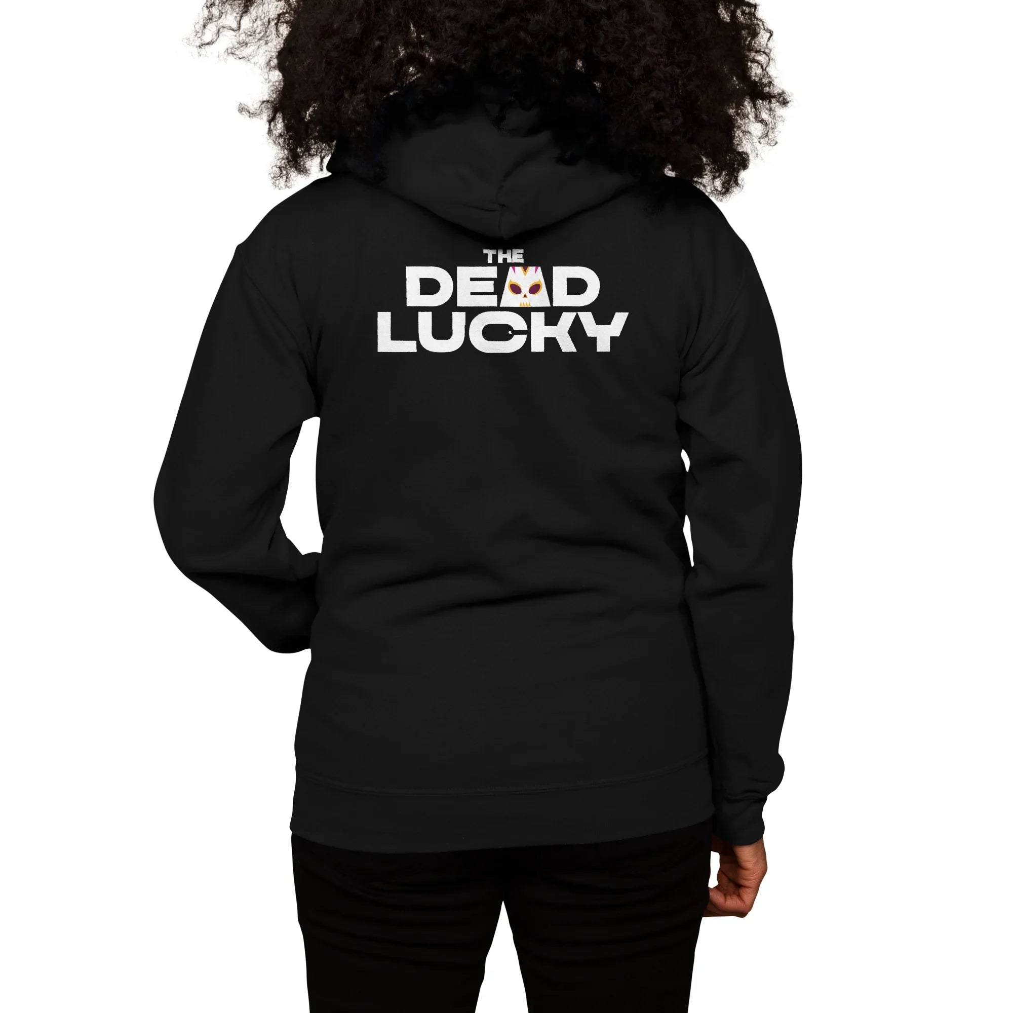 The Dead Lucky Logo — Womens Zip Up Hoody