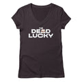 The Dead Lucky Logo — Womens V Neck