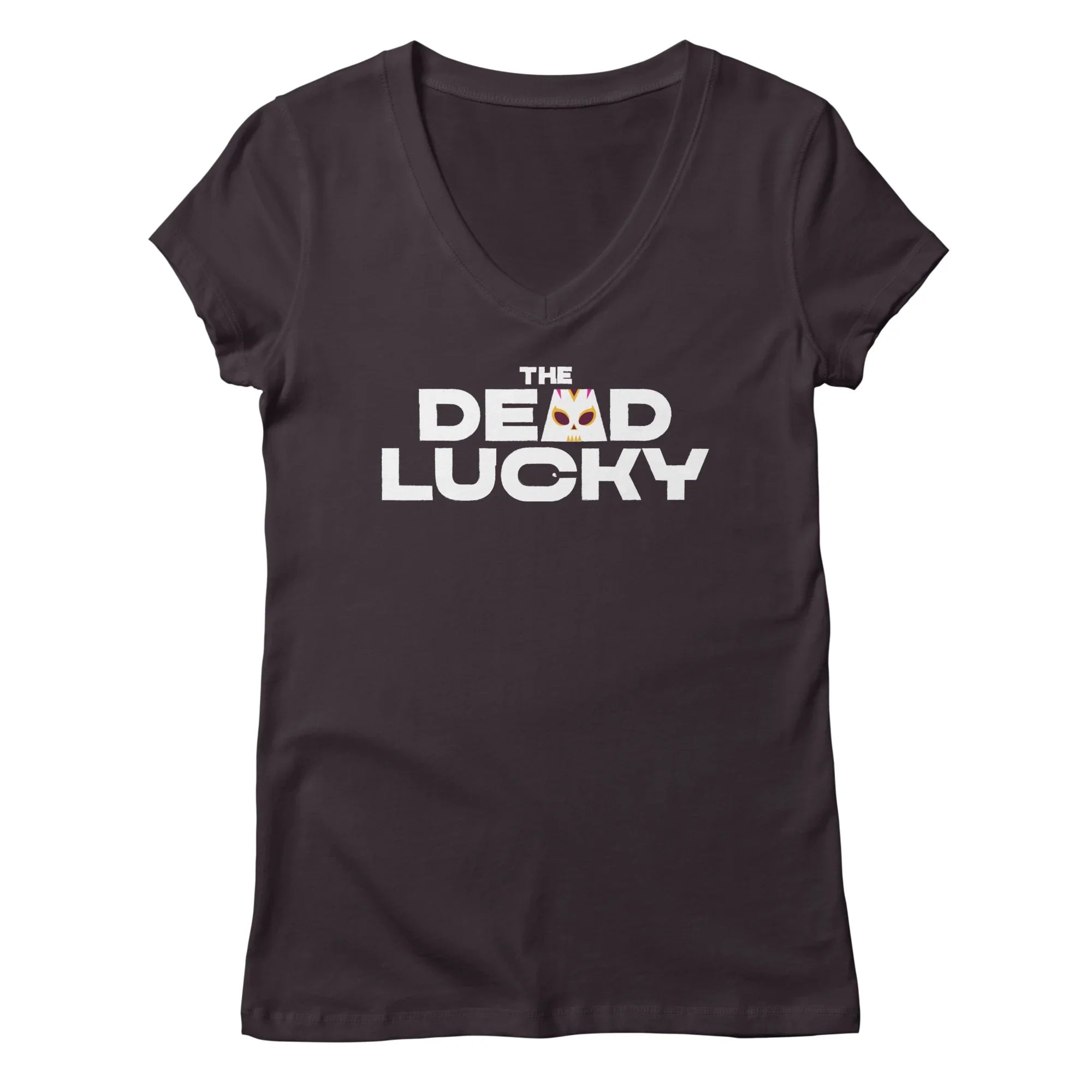 The Dead Lucky Logo — Womens V Neck