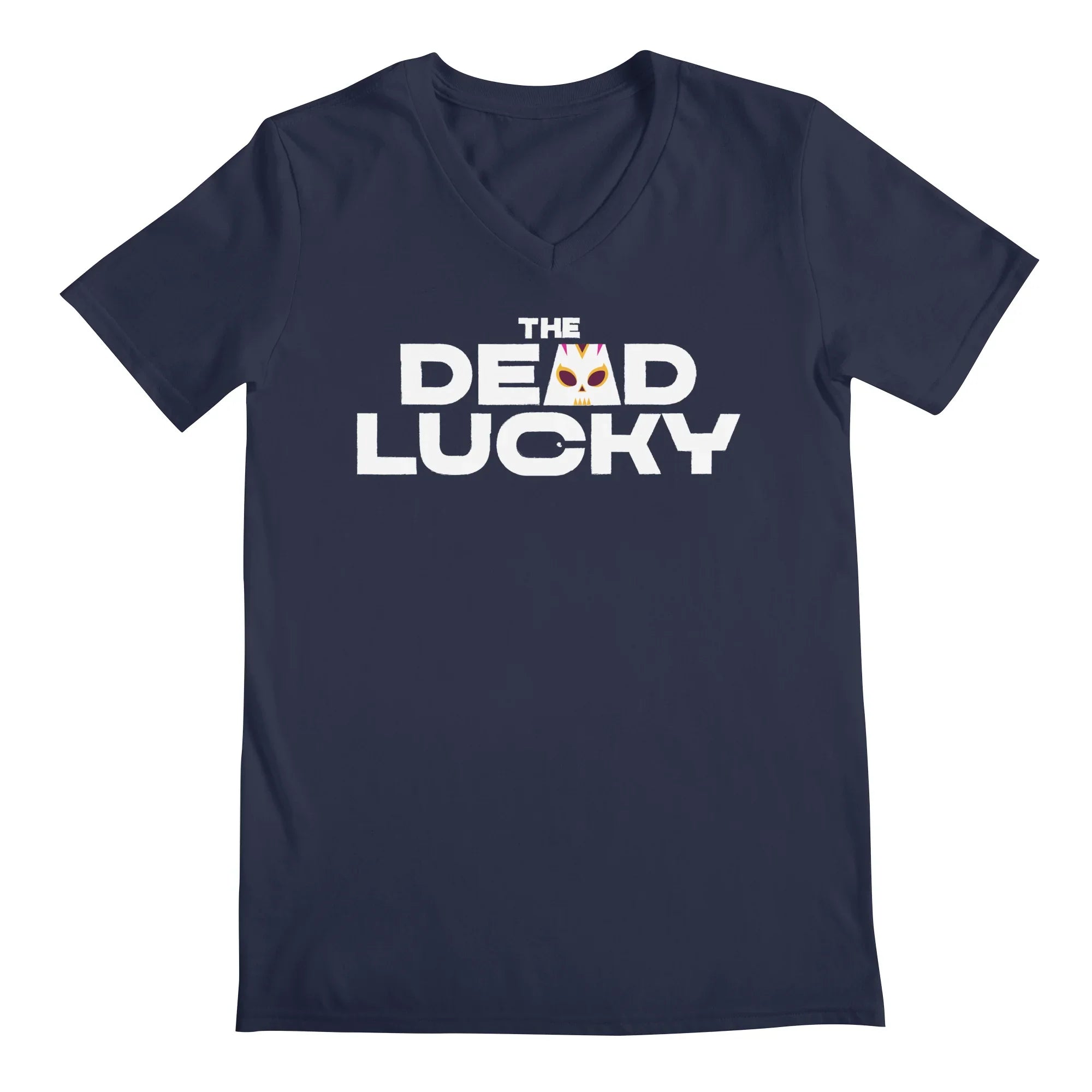 The Dead Lucky Logo — Mens V Neck