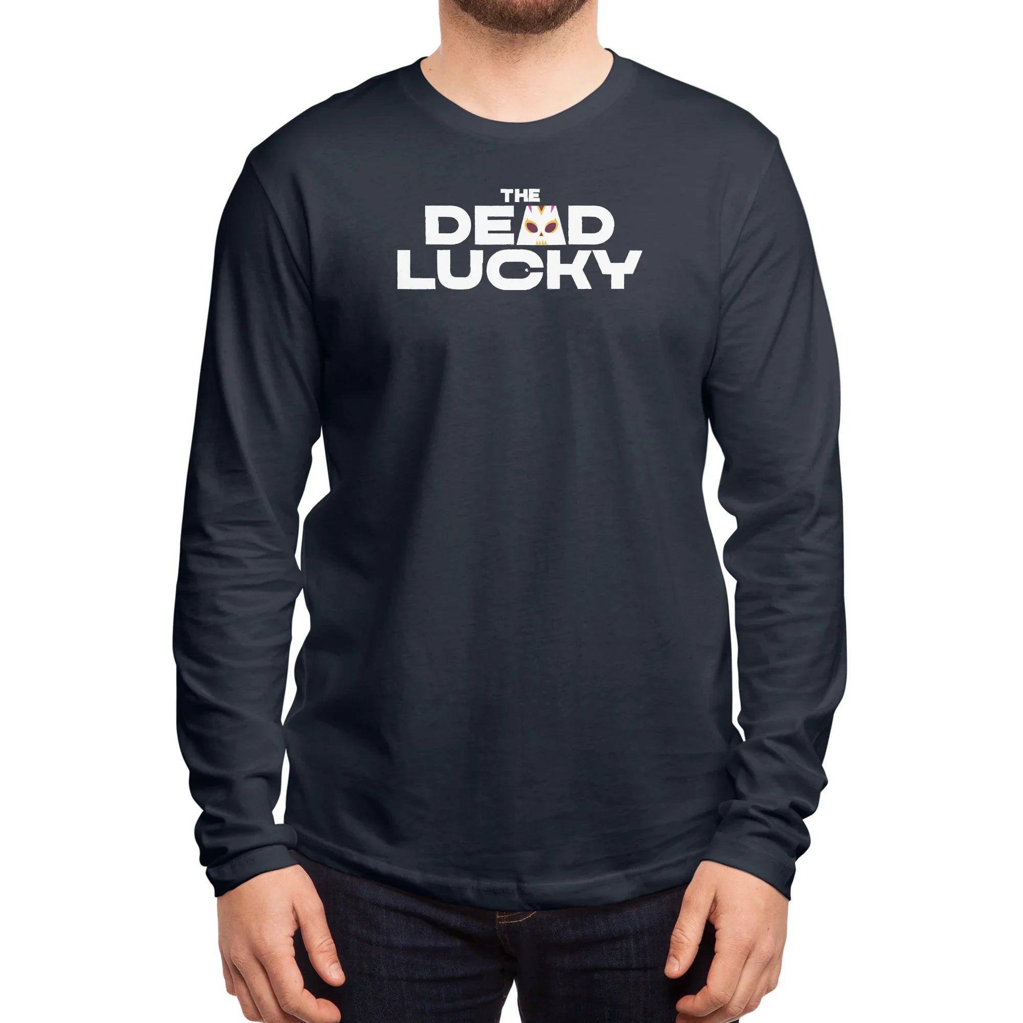 The Dead Lucky Logo — Mens Longsleeve T Shirt
