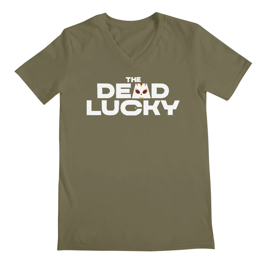 The Dead Lucky Logo — Mens V Neck