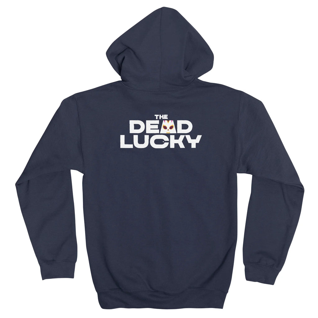 The Dead Lucky Logo — Mens Zip Up Hoody