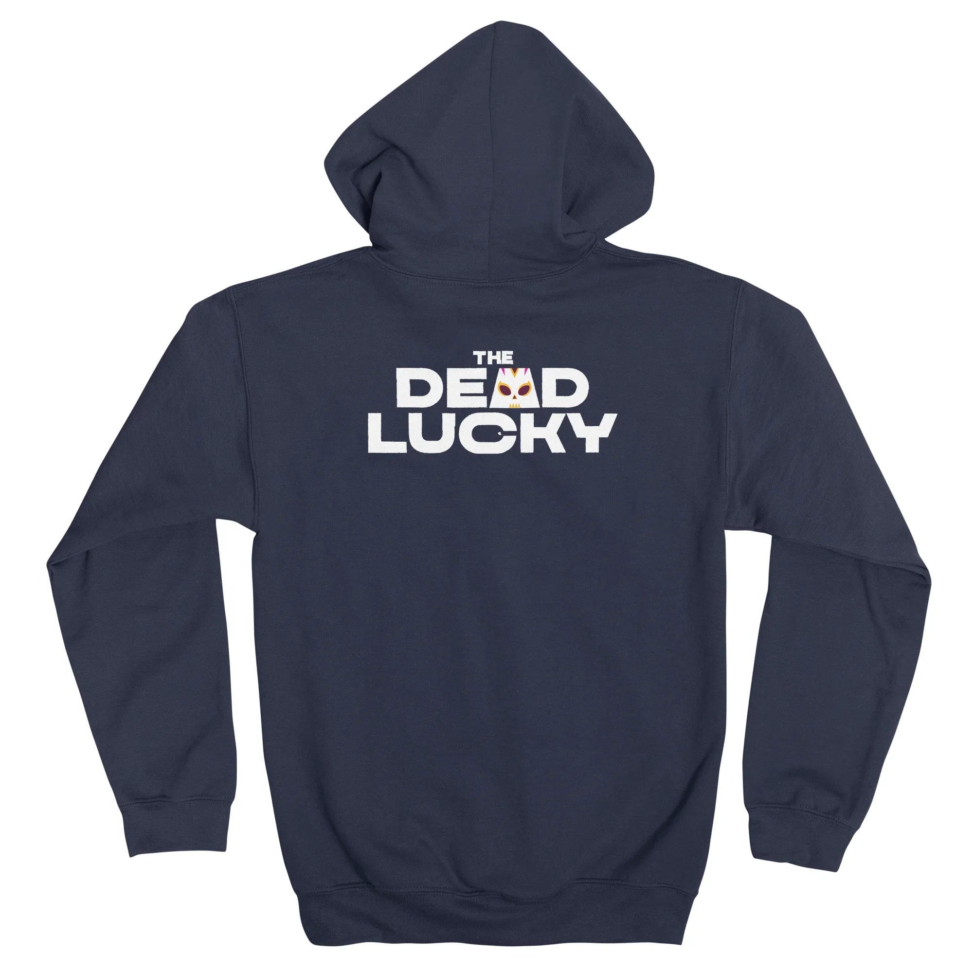 The Dead Lucky Logo — Mens Zip Up Hoody