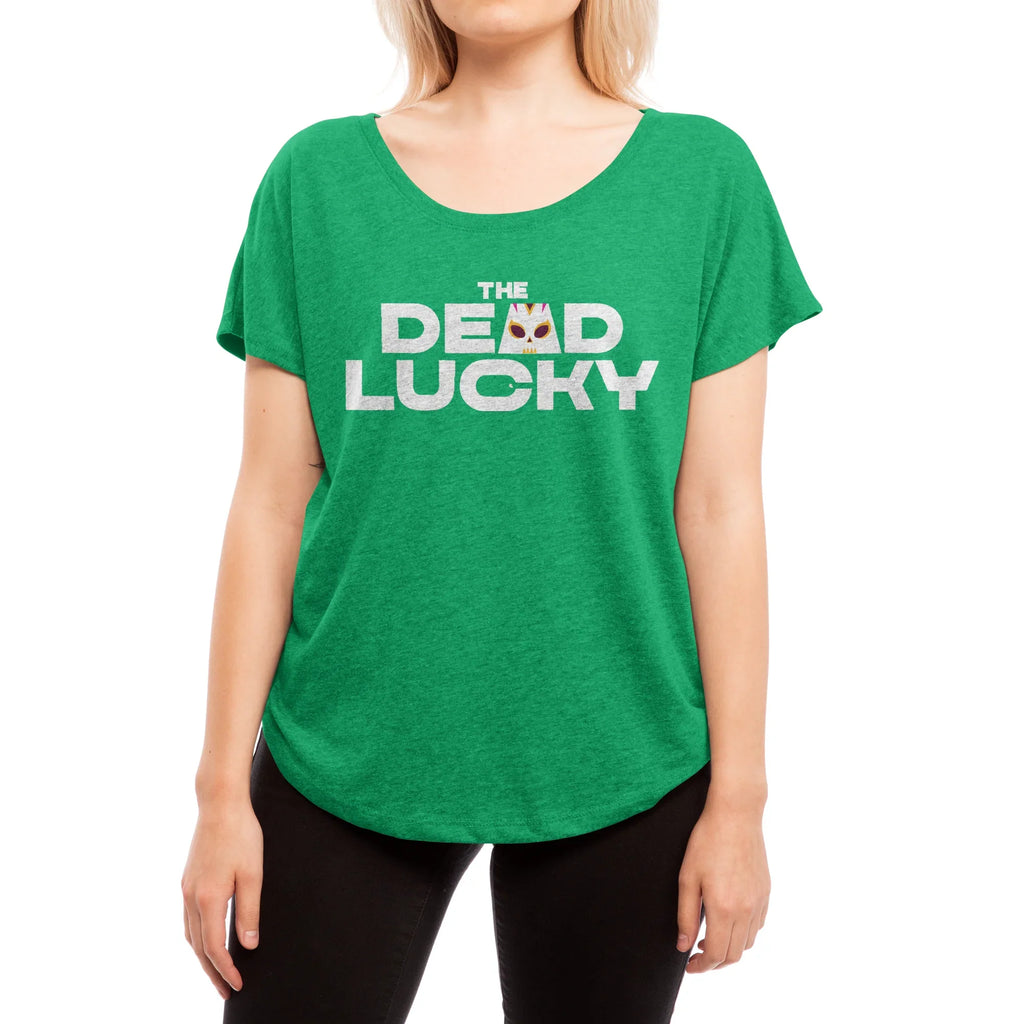 The Dead Lucky Logo — Womens Scoop Neck