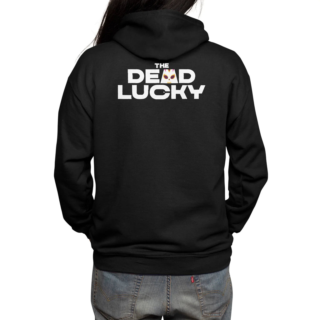 The Dead Lucky Logo — Mens Zip Up Hoody