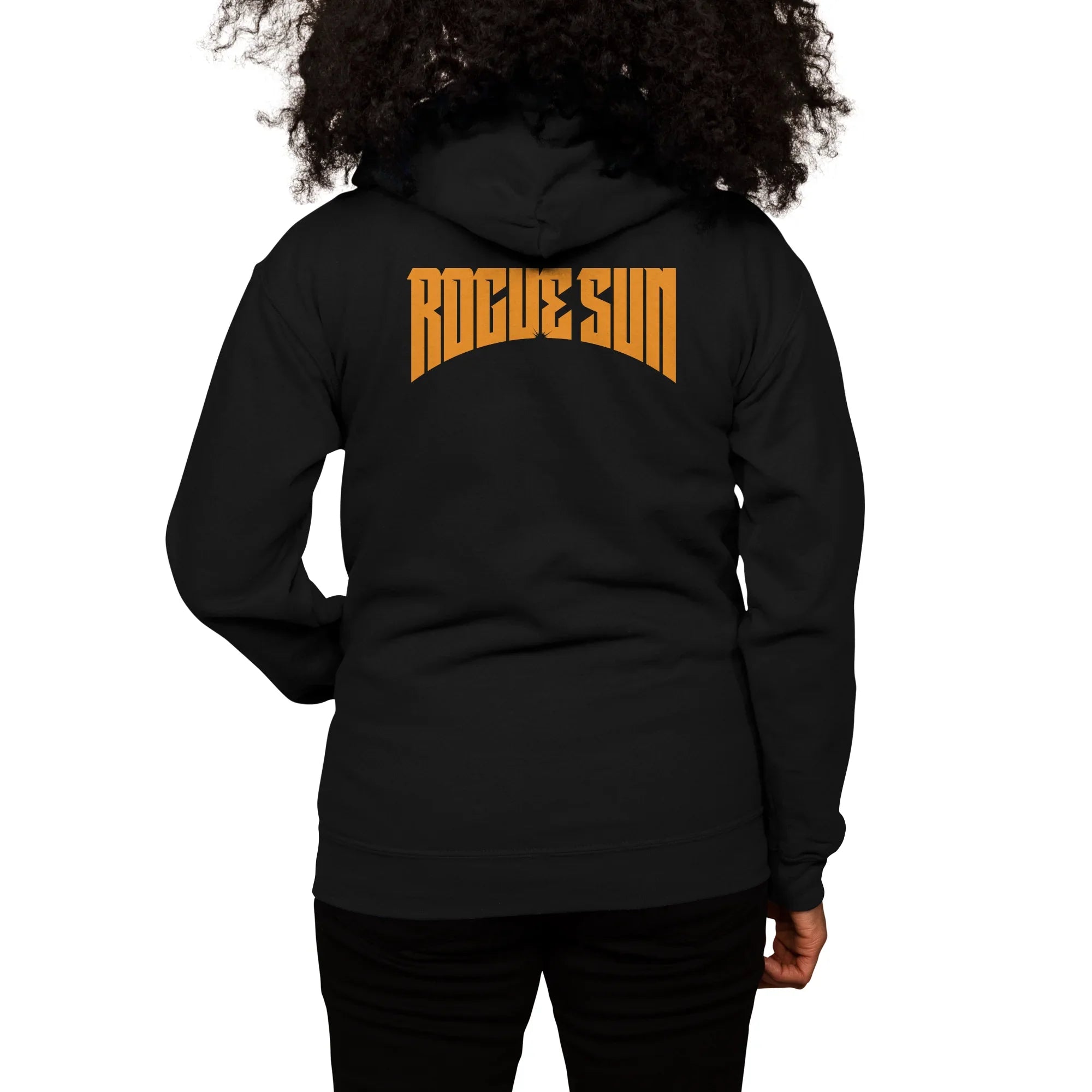 Rogue Sun Logo (Orange) — Womens Zip Up Hoody