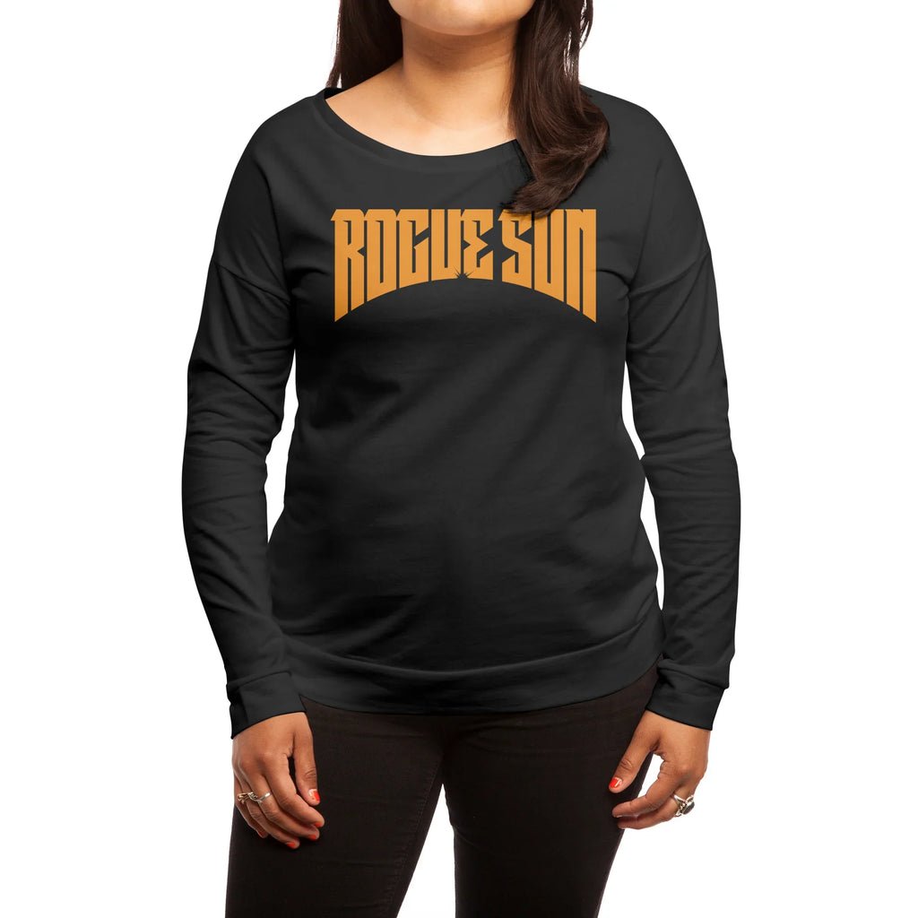 Rogue Sun Logo (Orange) — Womens Longsleeve T Shirt