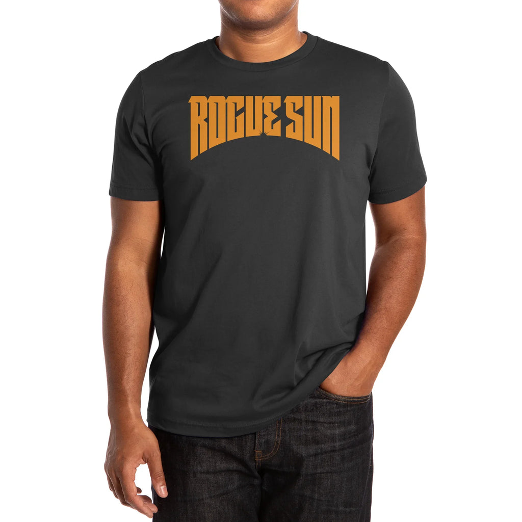 Rogue Sun Logo (Orange) — Mens T Shirt