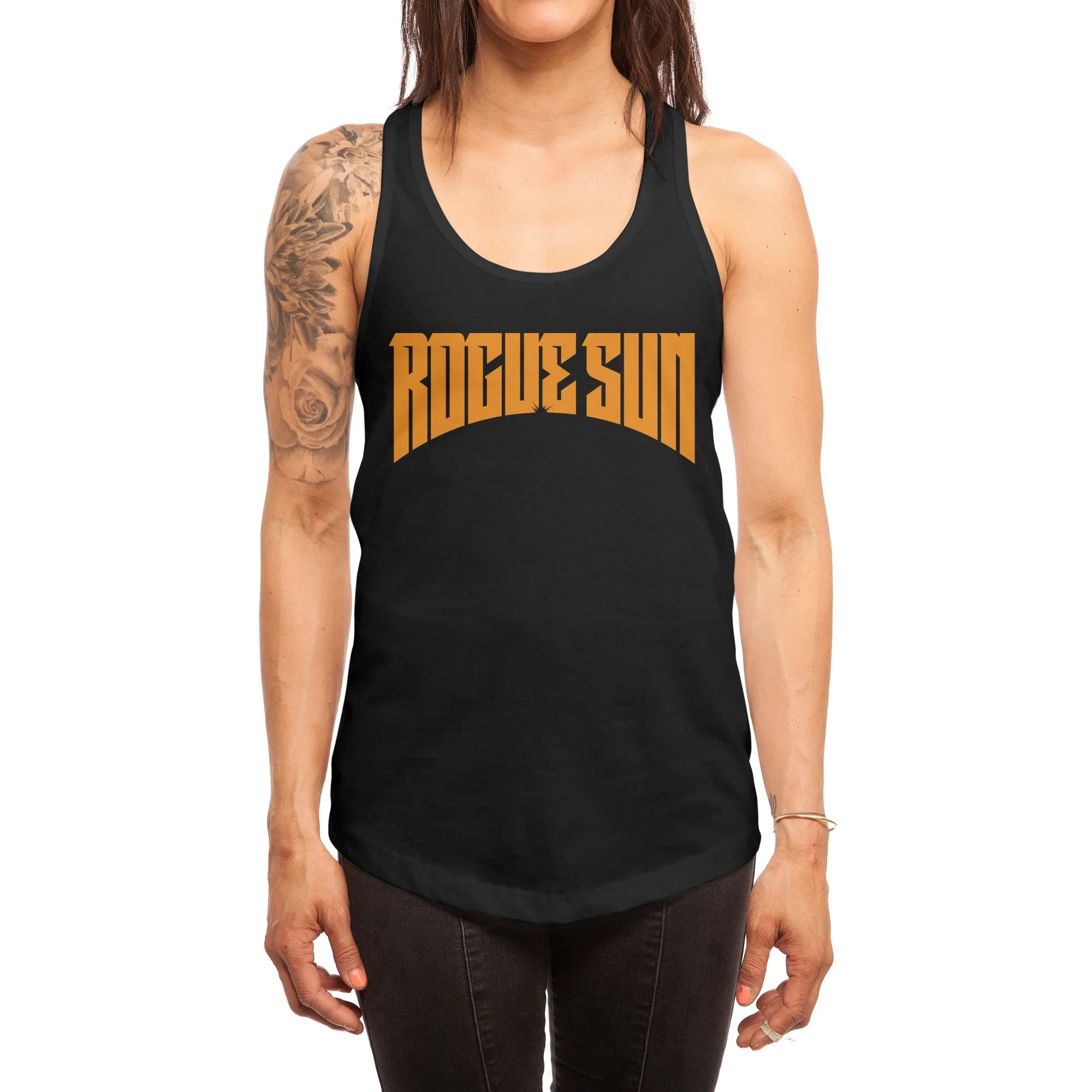 Rogue Sun Logo (Orange) — Womens Tank