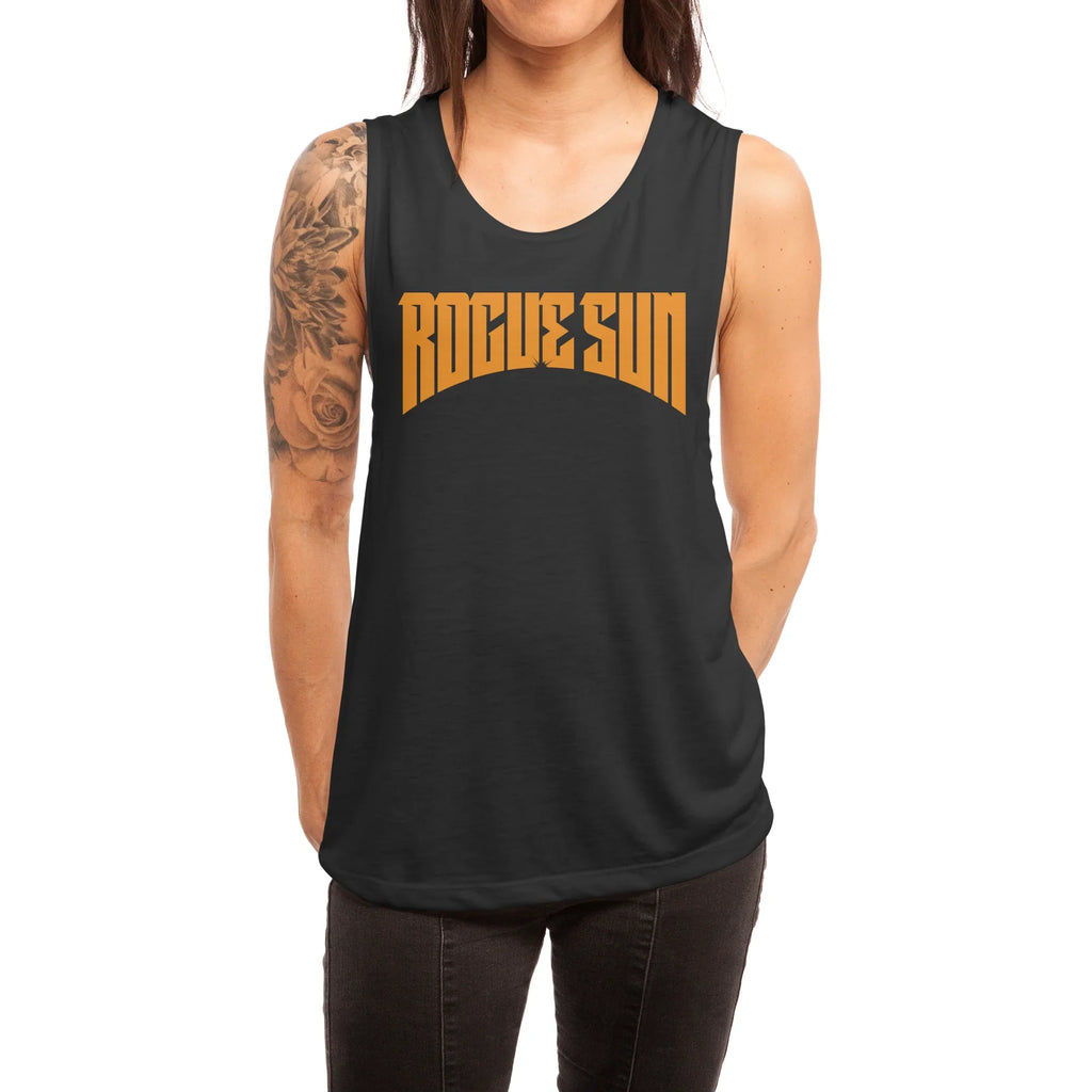 Rogue Sun Logo (Orange) — Womens Tank